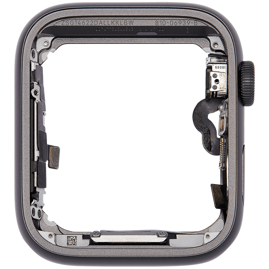 Aluminum Case Middle Frame (With Crown and Crown Cable) For Watch Series SE (1st Gen) (44MM) (GPS Version) (Space Black)