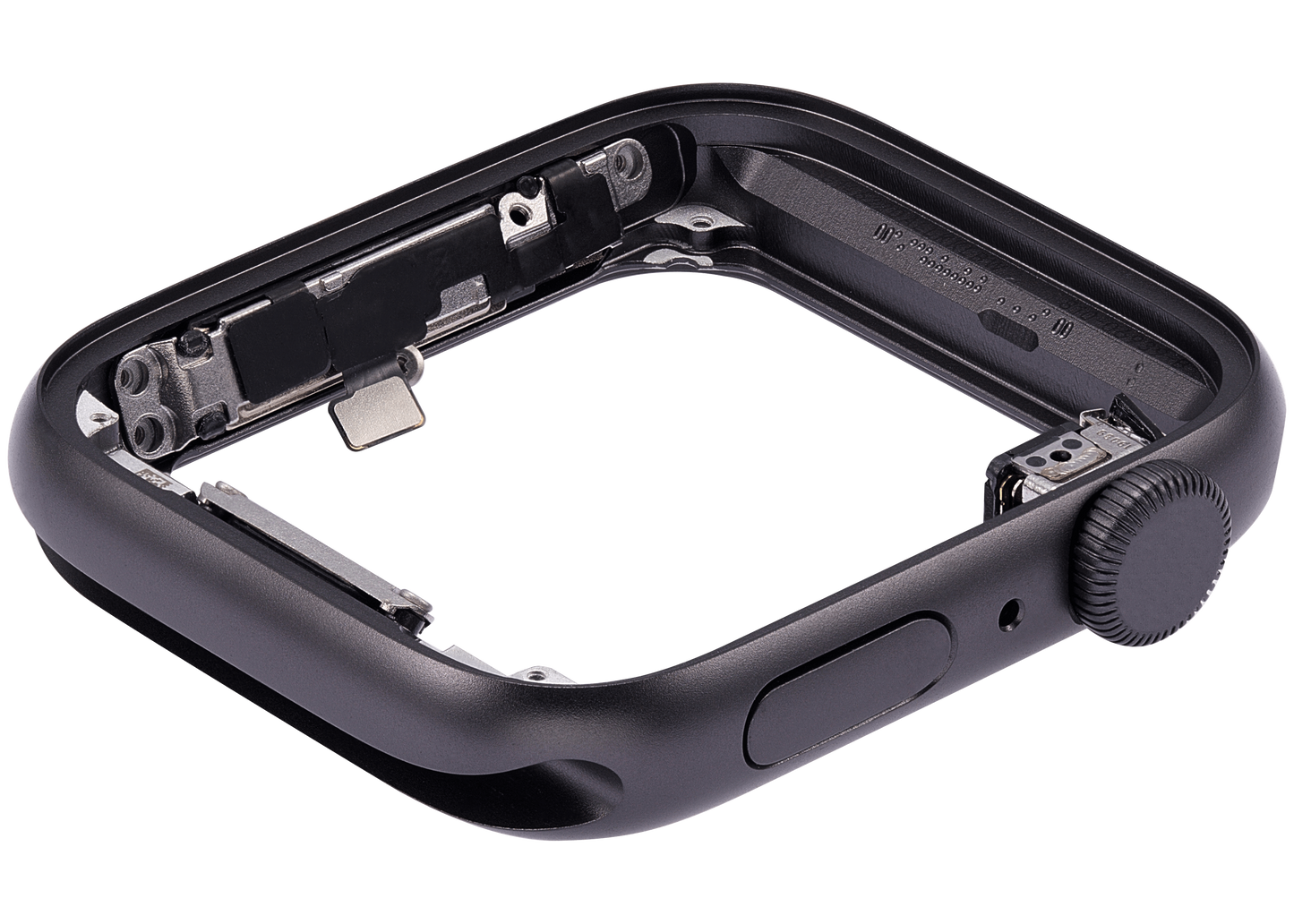 Aluminum Case Middle Frame (With Crown and Crown Cable) For Watch Series SE (1st Gen) (44MM) (GPS Version) (Space Black)