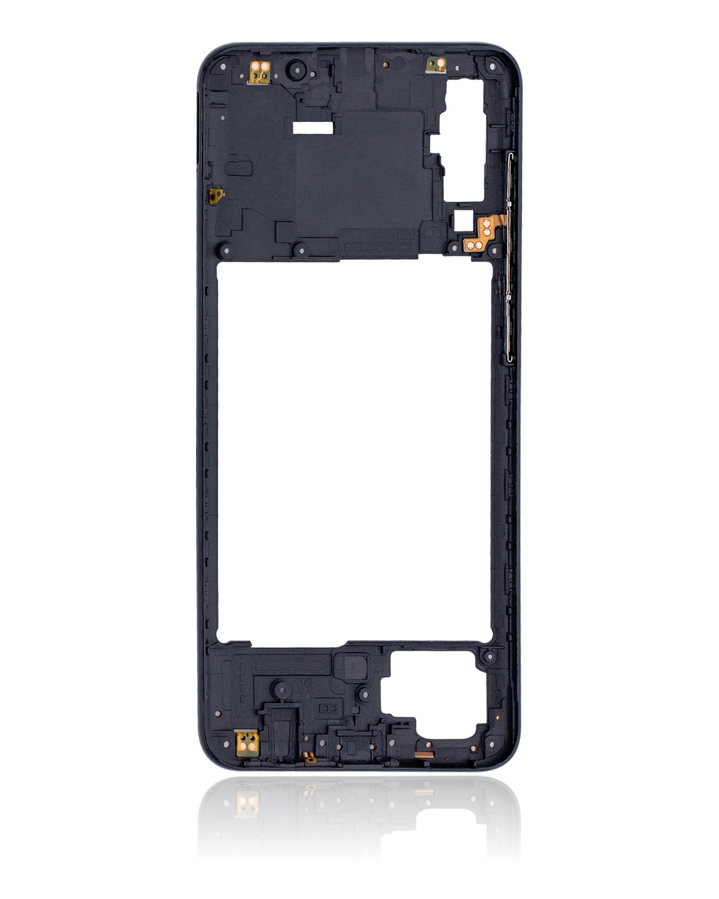 Mid-Frame Housing For Samsung Galaxy A70 (A705 / 2019) (Aftermarket Plus) (Black)