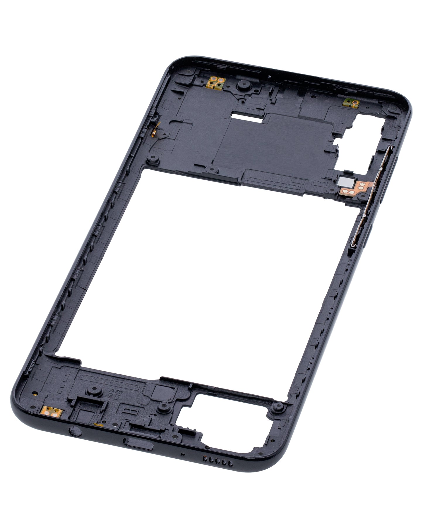 Mid-Frame Housing For Samsung Galaxy A70 (A705 / 2019) (Aftermarket Plus) (Black)