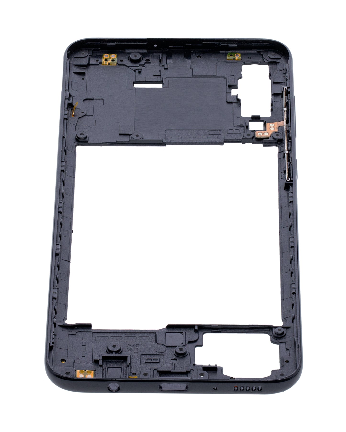 Mid-Frame Housing For Samsung Galaxy A70 (A705 / 2019) (Aftermarket Plus) (Black)