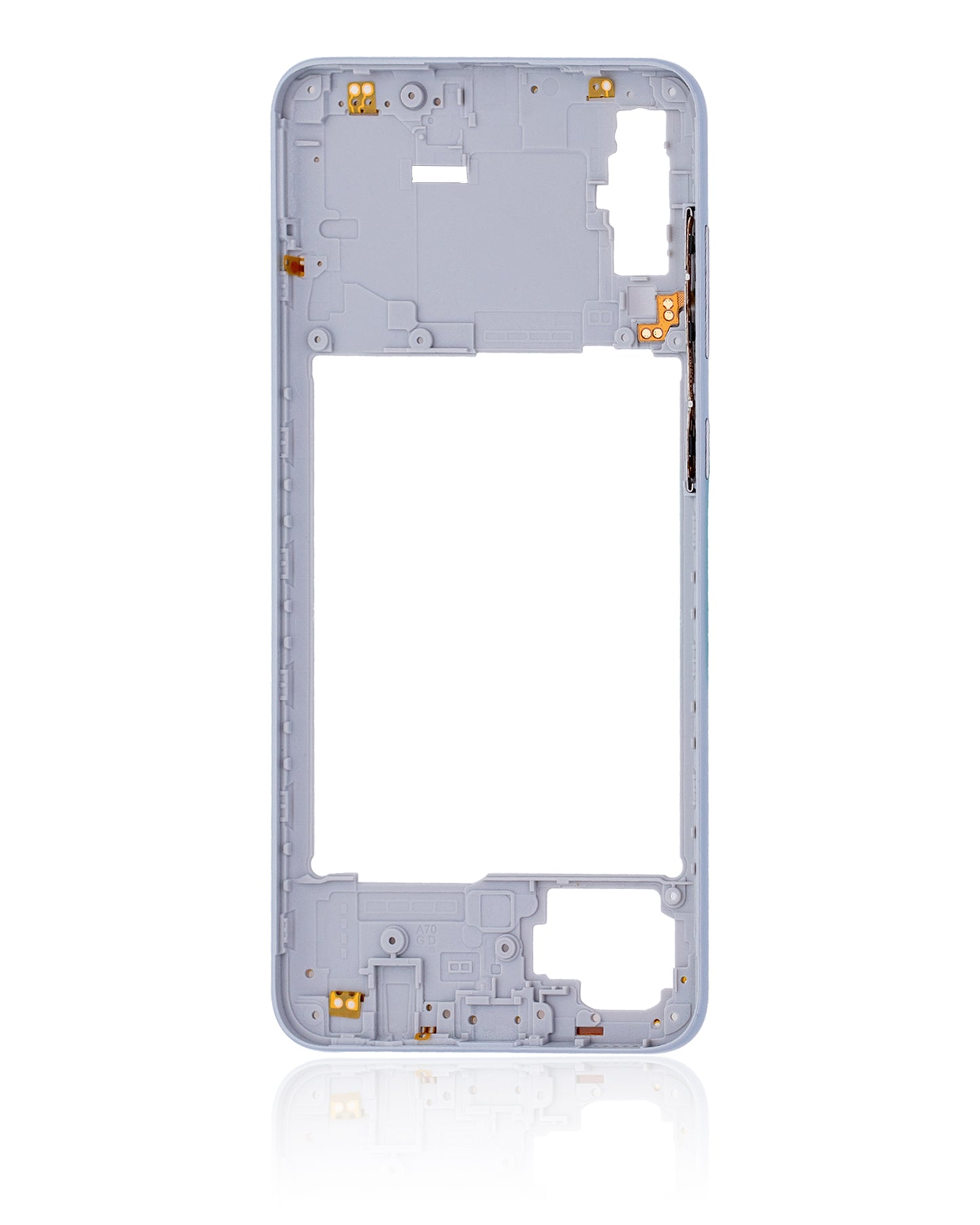 Mid-Frame Housing For Samsung Galaxy A70 (A705 / 2019) (Aftermarket Plus) (White)