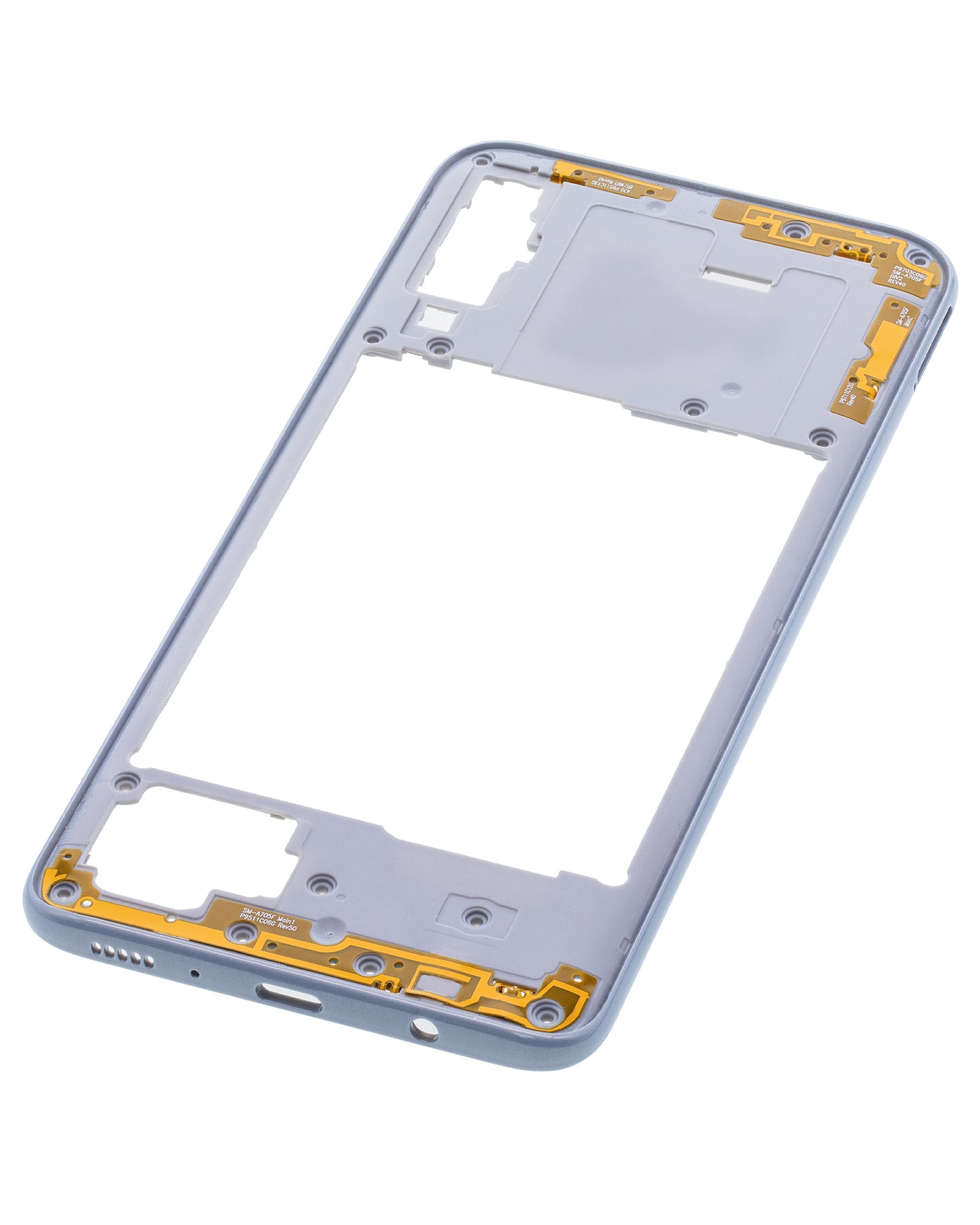 Mid-Frame Housing For Samsung Galaxy A70 (A705 / 2019) (Aftermarket Plus) (White)