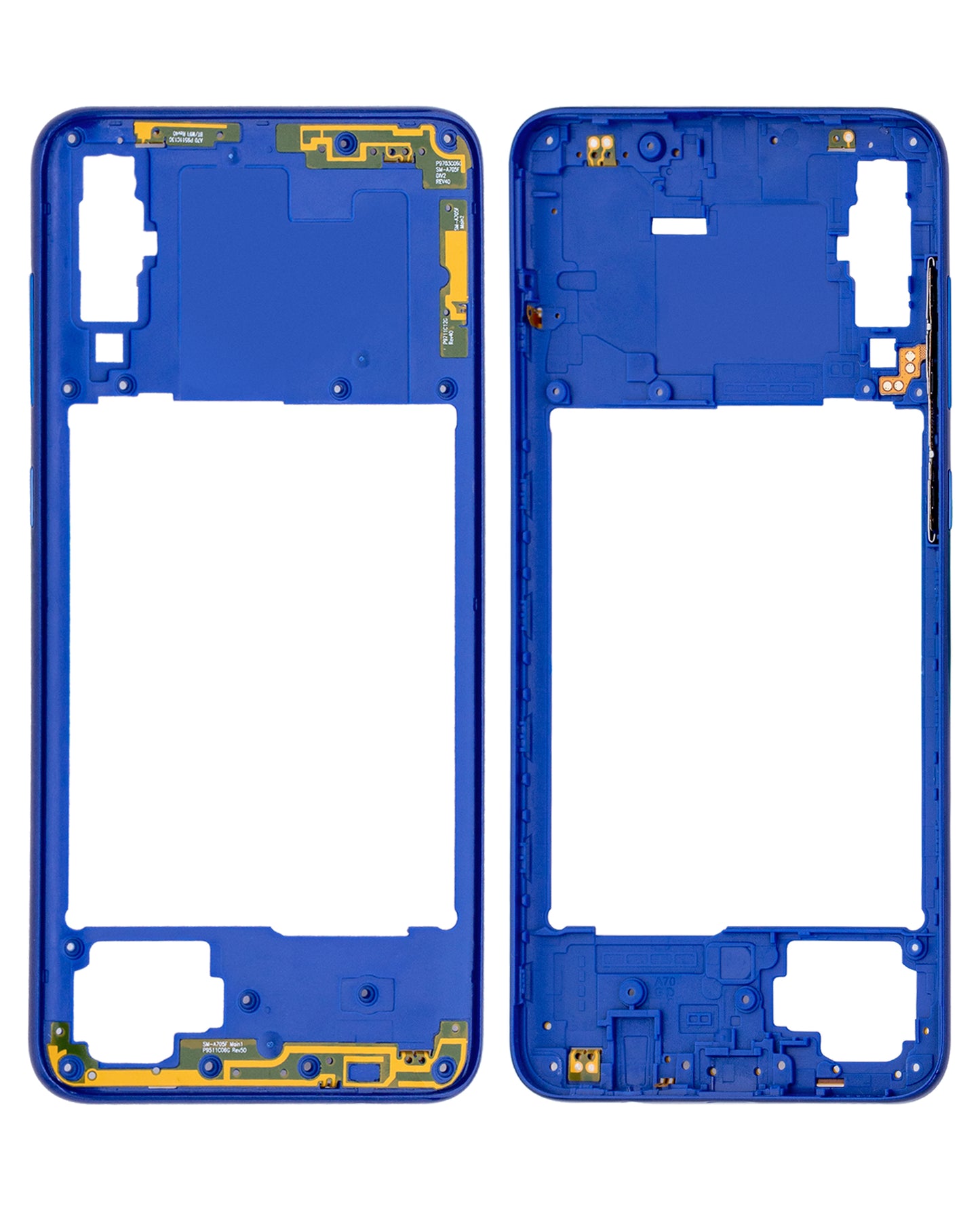 Mid-Frame Housing For Samsung Galaxy A70 (A705 / 2019) (Aftermarket Plus) (Blue)