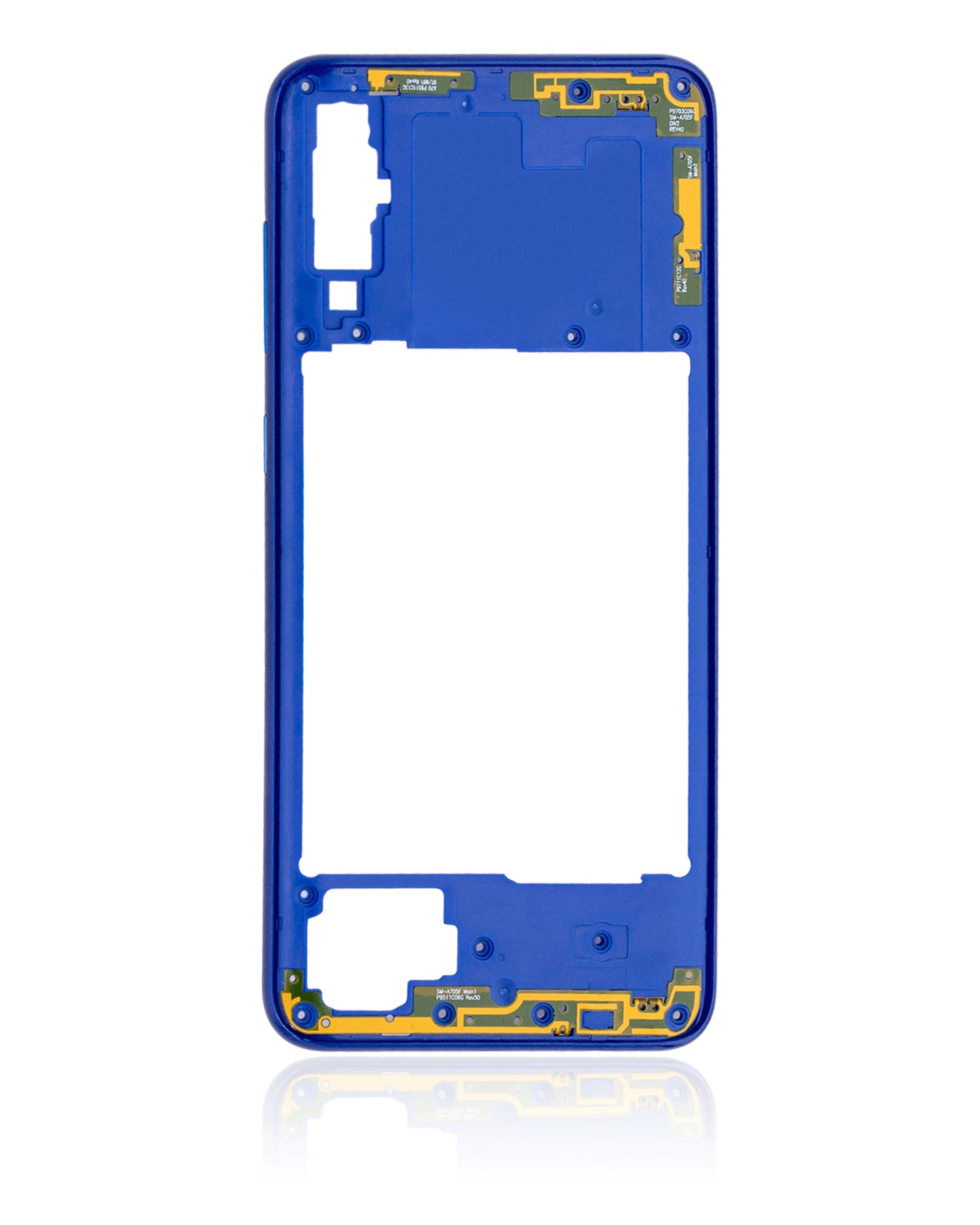 Mid-Frame Housing For Samsung Galaxy A70 (A705 / 2019) (Aftermarket Plus) (Blue)