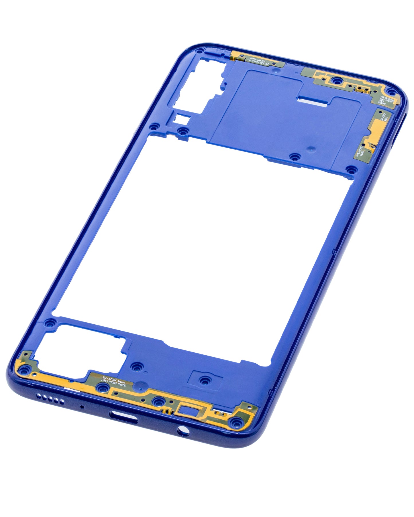 Mid-Frame Housing For Samsung Galaxy A70 (A705 / 2019) (Aftermarket Plus) (Blue)