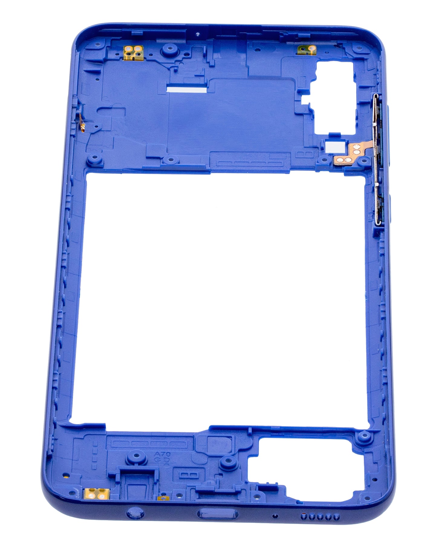 Mid-Frame Housing For Samsung Galaxy A70 (A705 / 2019) (Aftermarket Plus) (Blue)