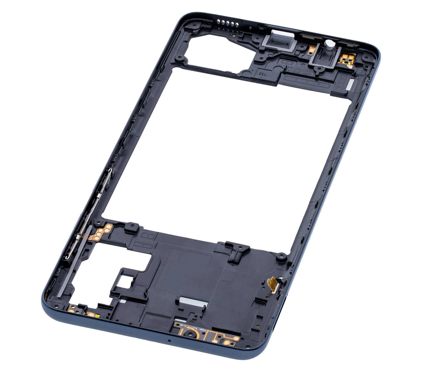 Mid-Frame Housing For Samsung Galaxy A71 (A715 / 2020) ( Aftermarket Plus) (Prism Crush Black)