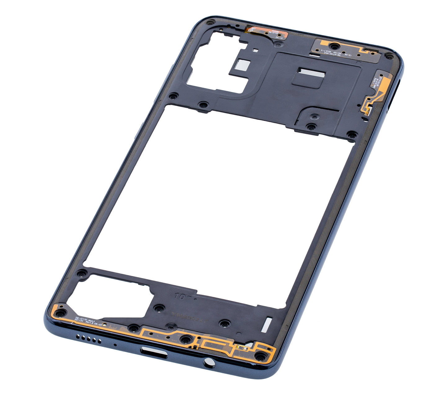 Mid-Frame Housing For Samsung Galaxy A71 (A715 / 2020) ( Aftermarket Plus) (Prism Crush Black)