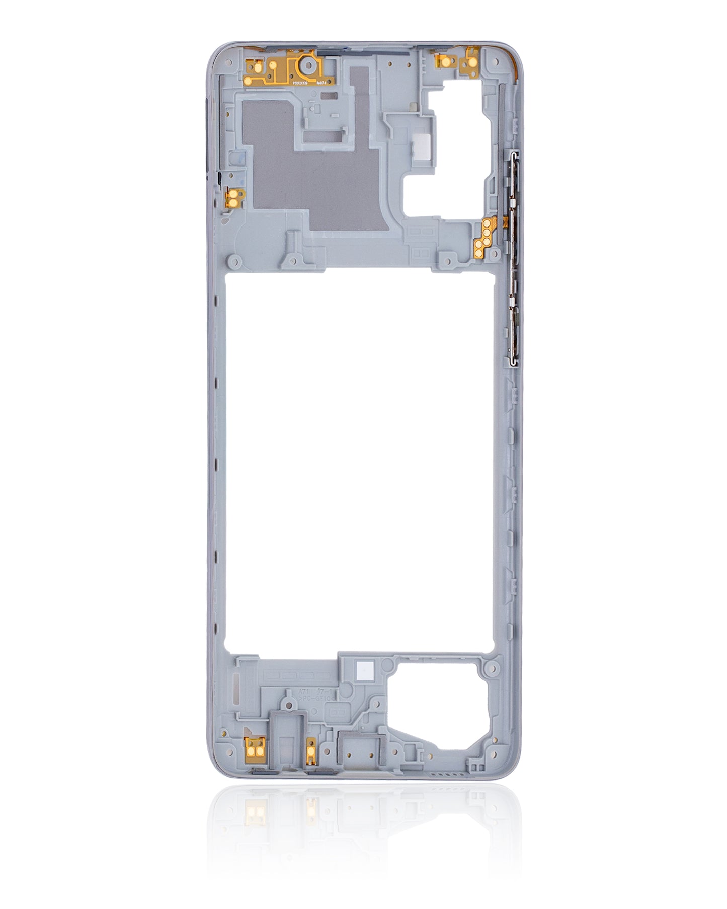 Mid-Frame Housing For Samsung Galaxy A71 (A715 / 2020) (Aftermarket Plus) (Prism Crush Silver)