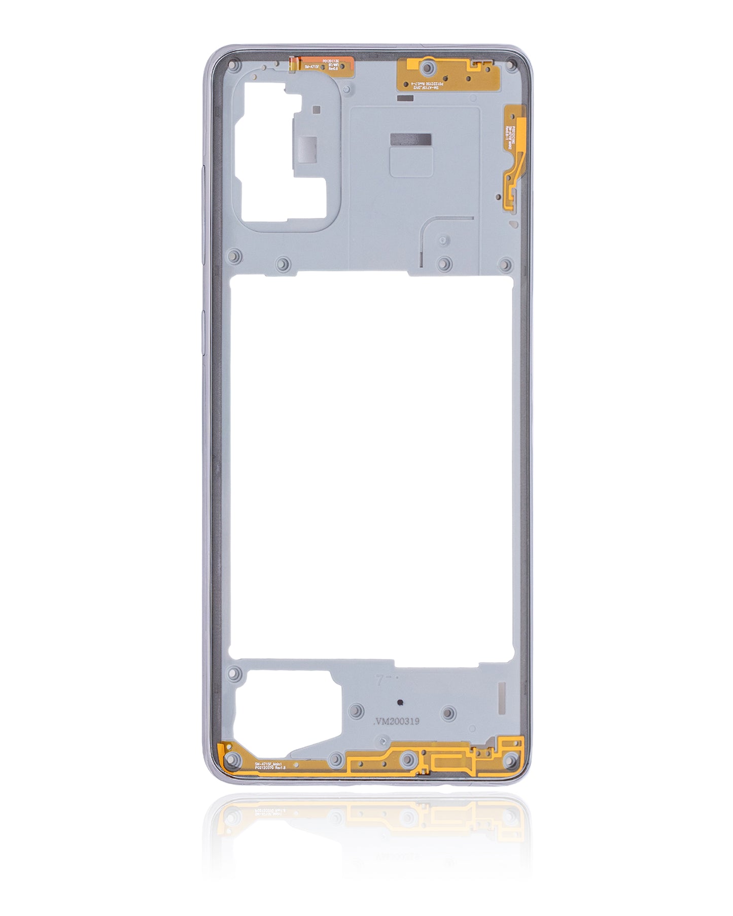 Mid-Frame Housing For Samsung Galaxy A71 (A715 / 2020) (Aftermarket Plus) (Prism Crush Silver)