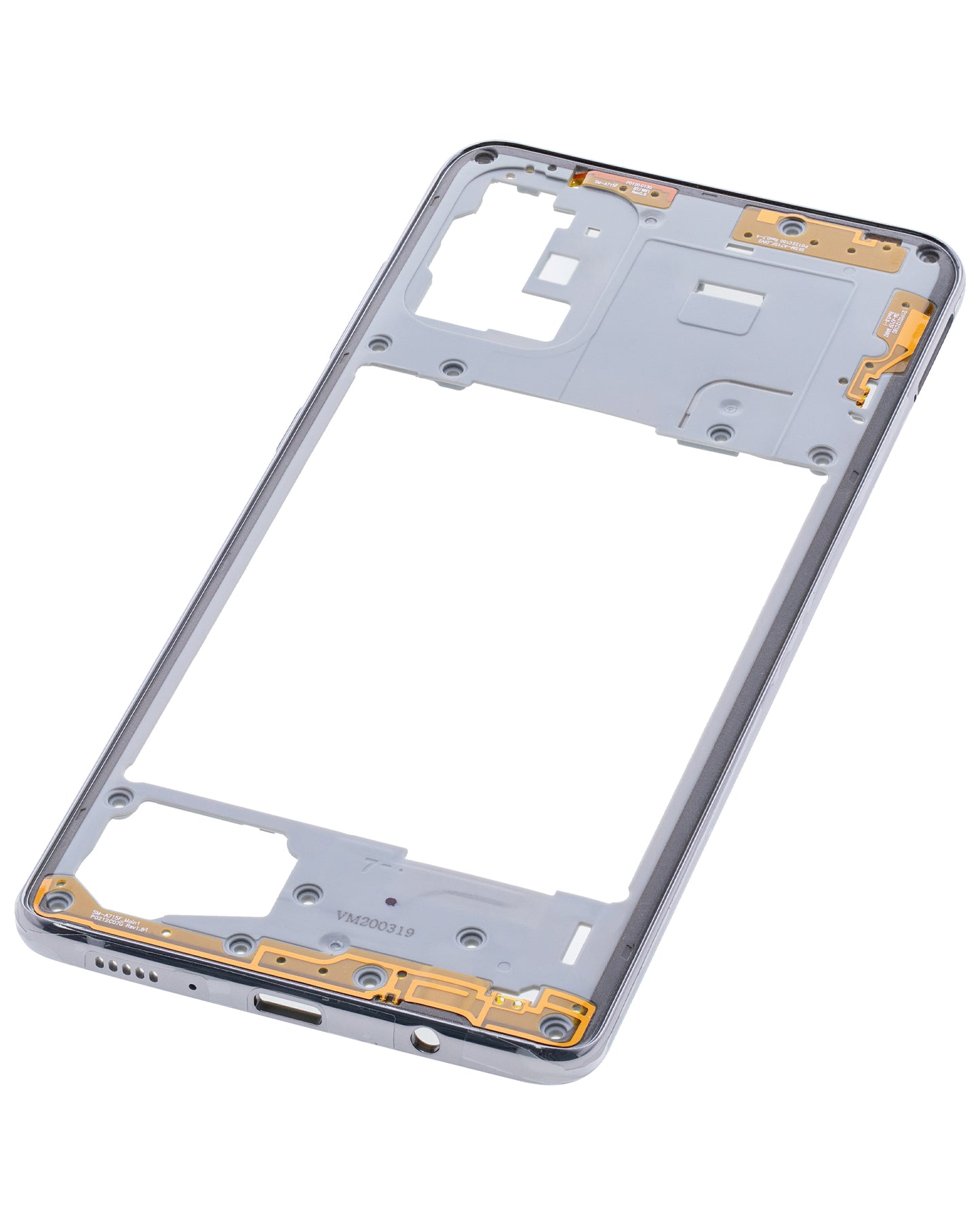 Mid-Frame Housing For Samsung Galaxy A71 (A715 / 2020) (Aftermarket Plus) (Prism Crush Silver)
