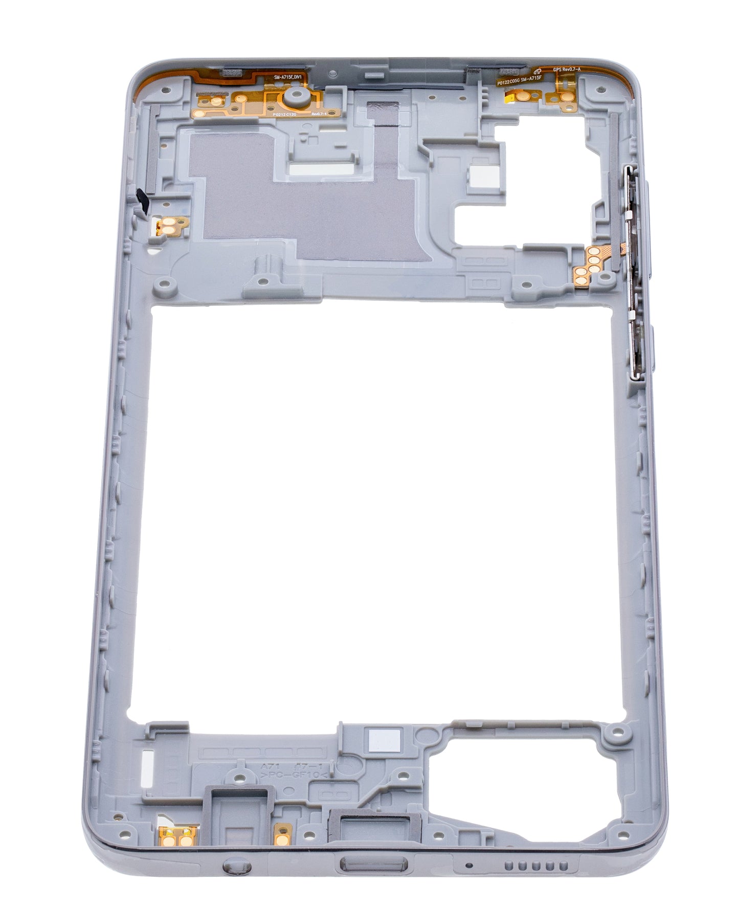 Mid-Frame Housing For Samsung Galaxy A71 (A715 / 2020) (Aftermarket Plus) (Prism Crush Silver)