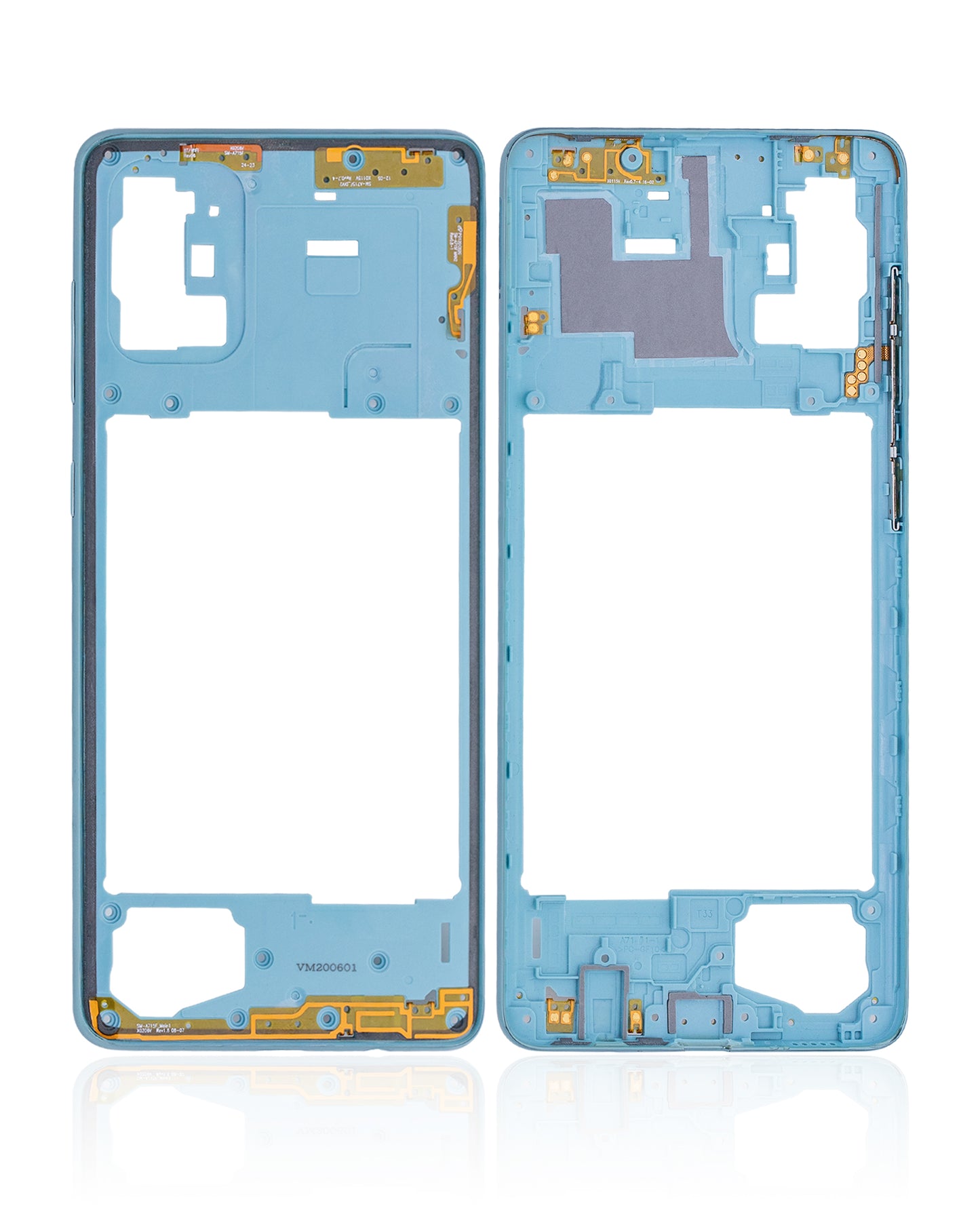 Mid-Frame Housing For Samsung Galaxy A71 (A715 / 2020) (Aftermarket Plus) (Prism Crush Blue)