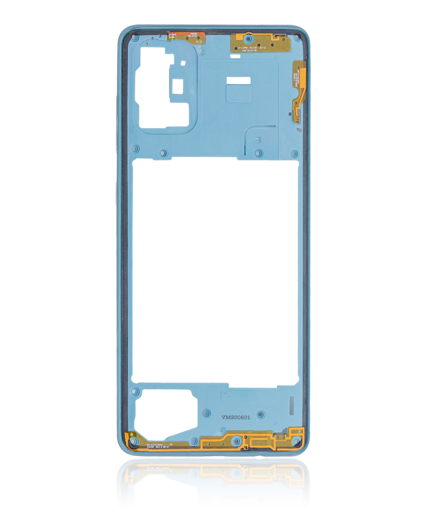 Mid-Frame Housing For Samsung Galaxy A71 (A715 / 2020) (Aftermarket Plus) (Prism Crush Blue)