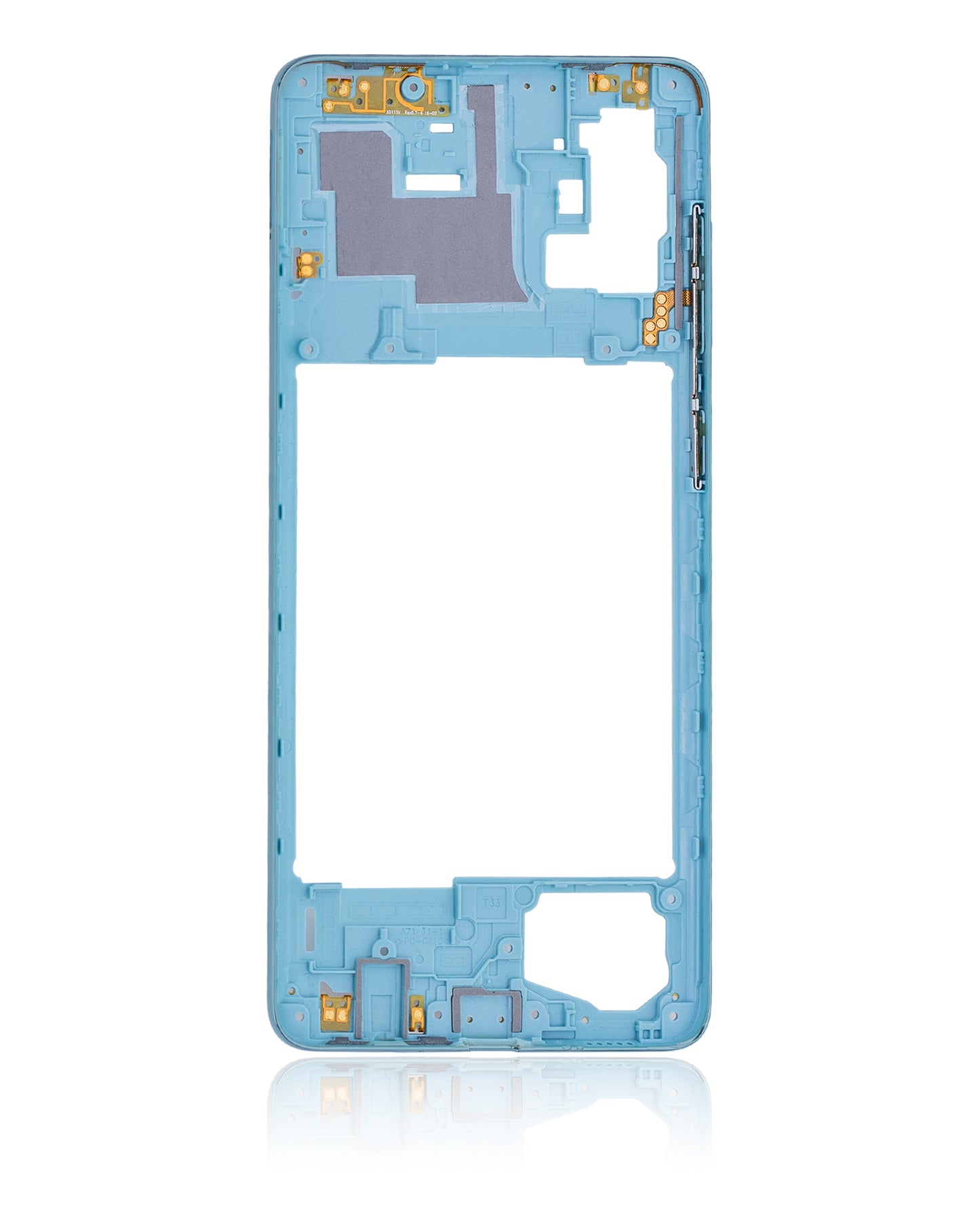 Mid-Frame Housing For Samsung Galaxy A71 (A715 / 2020) (Aftermarket Plus) (Prism Crush Blue)