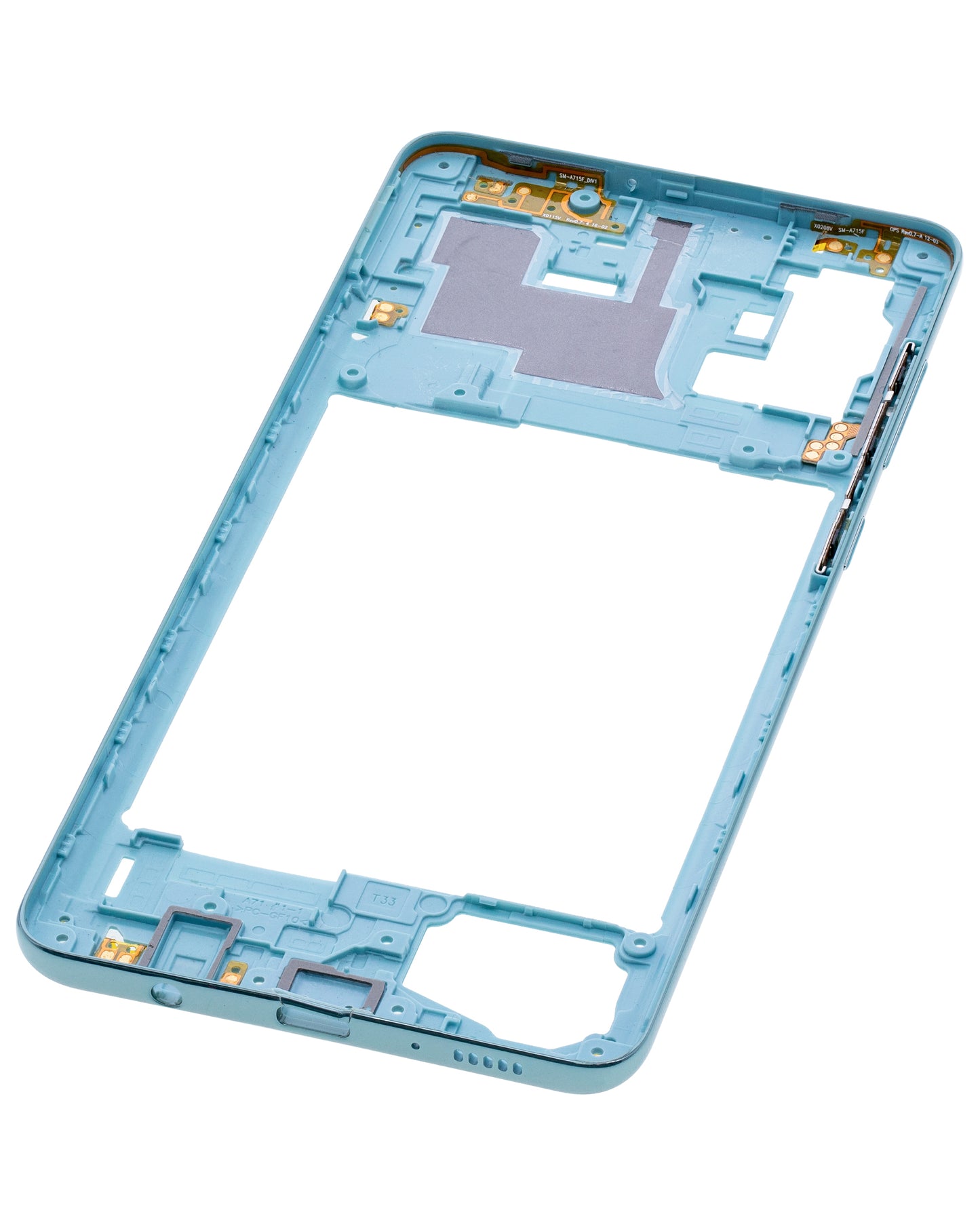 Mid-Frame Housing For Samsung Galaxy A71 (A715 / 2020) (Aftermarket Plus) (Prism Crush Blue)