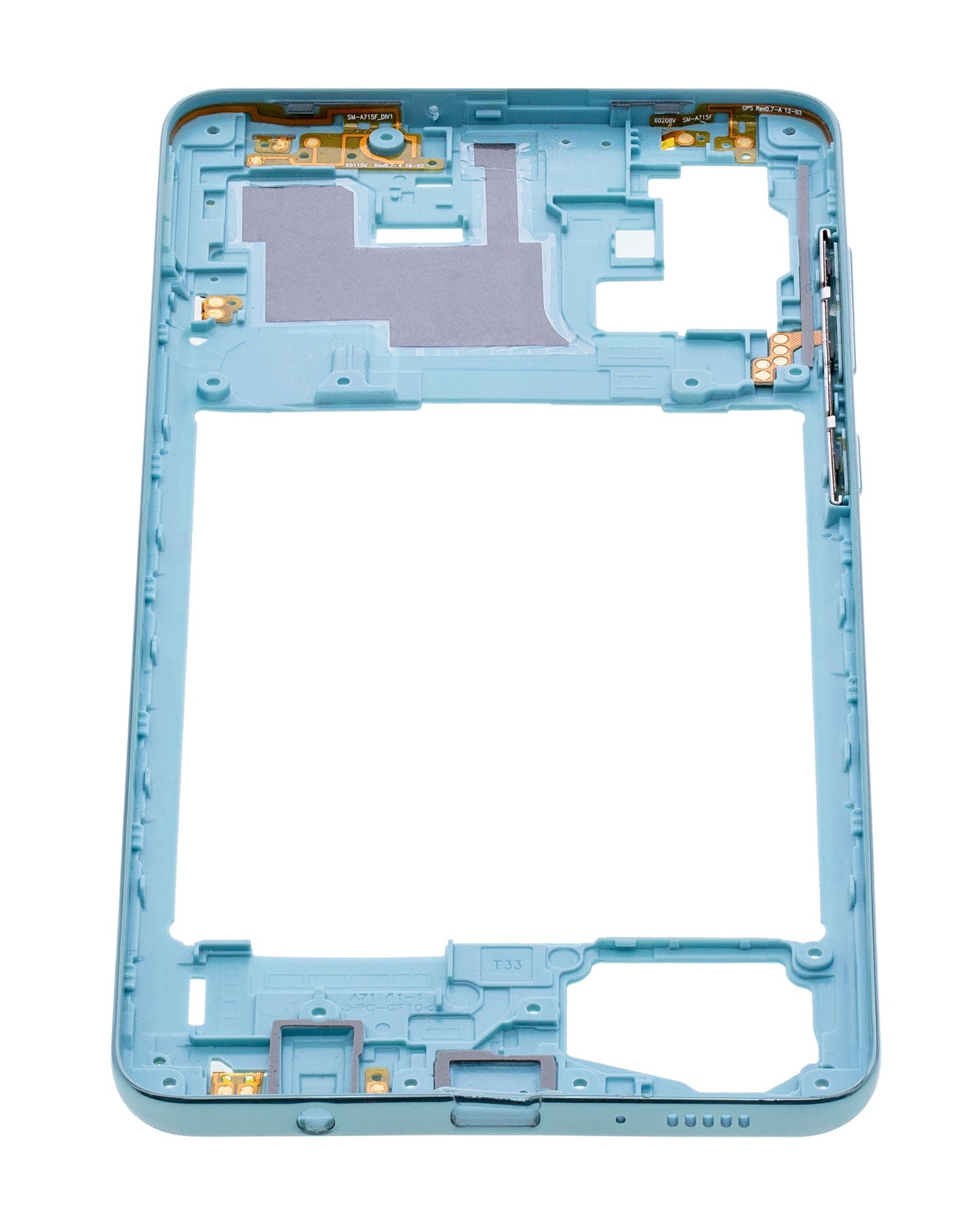 Mid-Frame Housing For Samsung Galaxy A71 (A715 / 2020) (Aftermarket Plus) (Prism Crush Blue)
