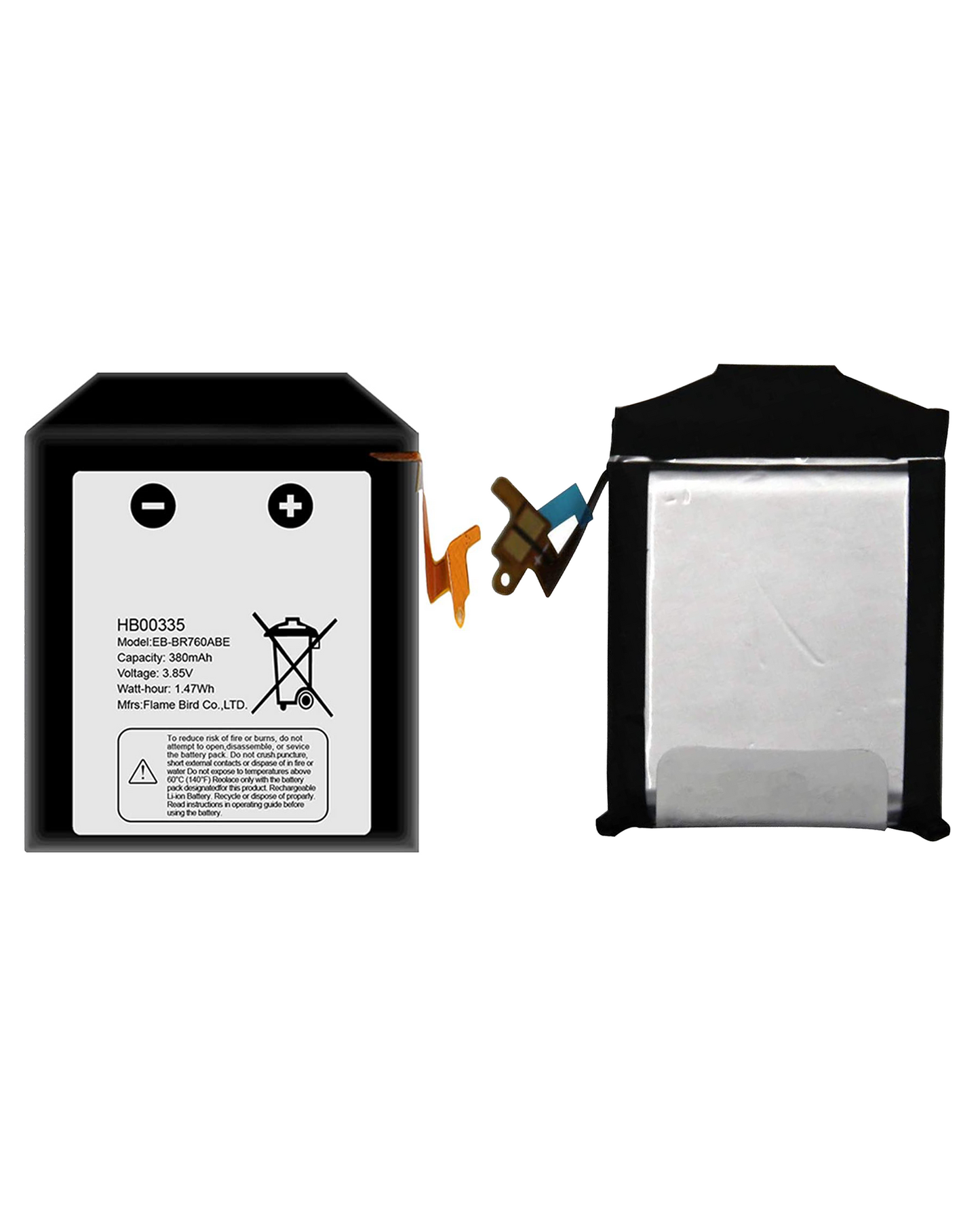 Replacement Battery For Samsung Gear S3 Classic / S3 Frontier (EB-BR760ABE) - Samsung watch replacement part product image 2