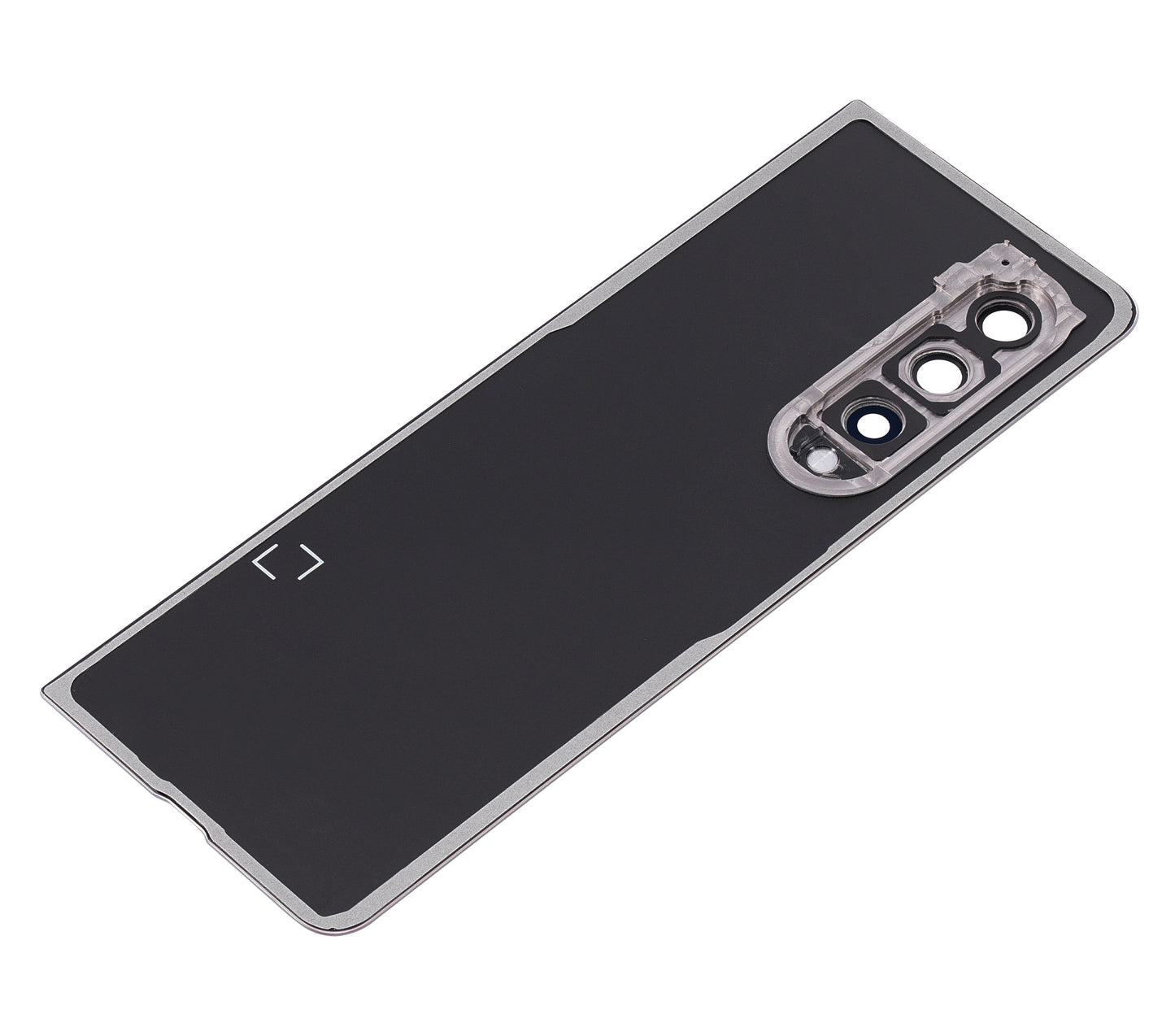 Back Cover Glass With Camera Lens For Samsung Galaxy Z Fold 3 5G (Premium) (Phantom Silver)