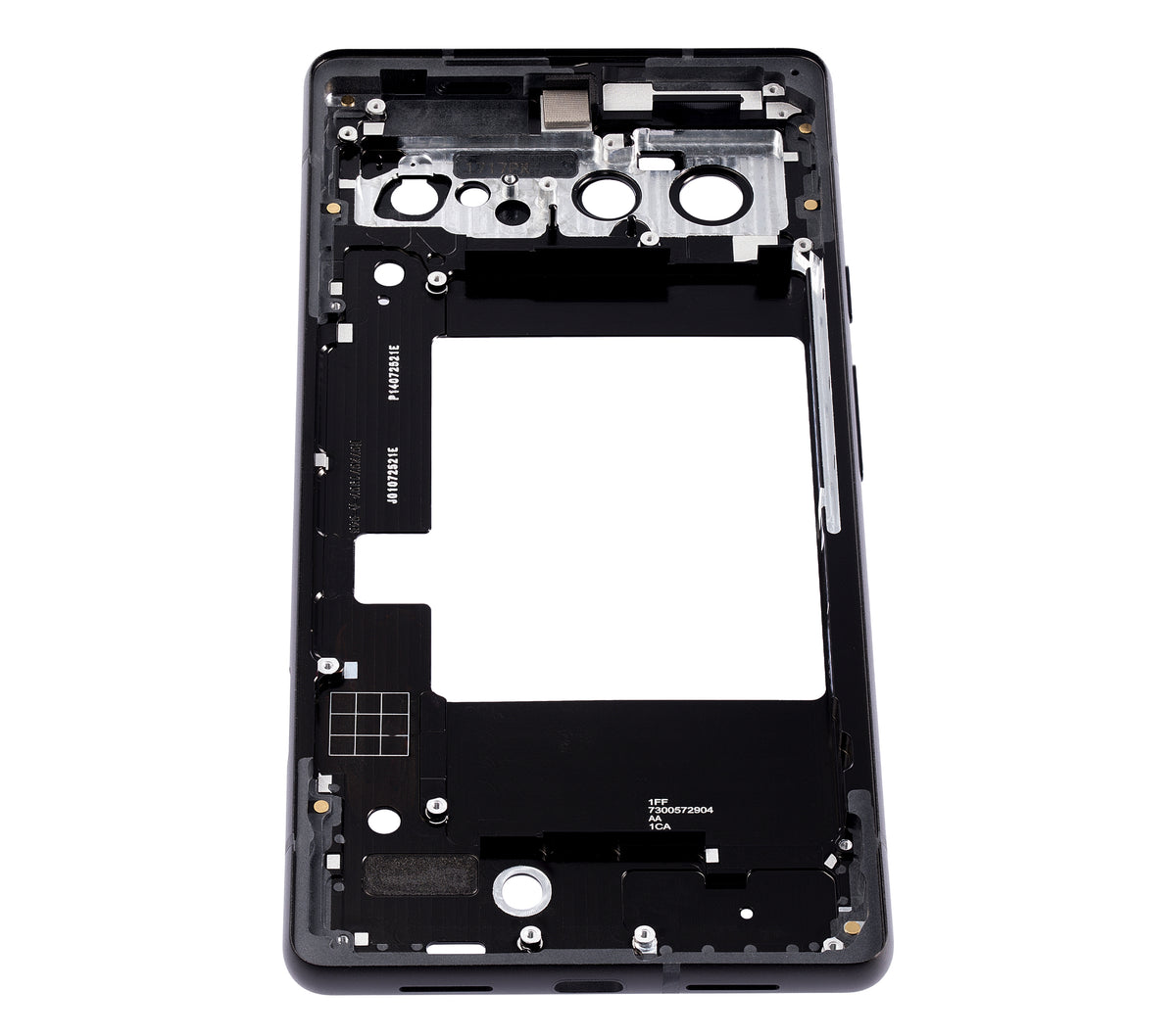 Mid-Frame Housing For Google Pixel 6 (Stormy Black) - replacement component detail view