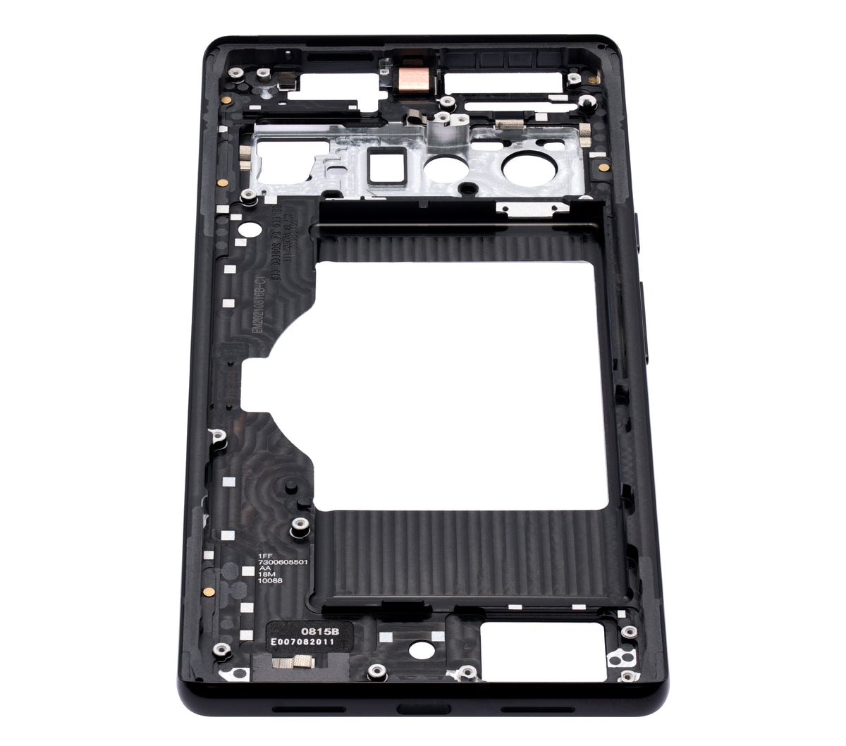 Mid-Frame Housing For Google Pixel 6 Pro (Stormy Black) - replacement component detail view