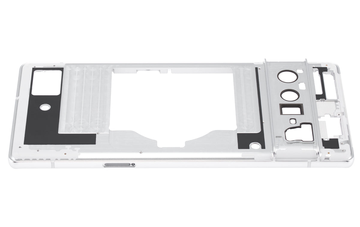 Mid-Frame Housing For Google Pixel 6 Pro (Cloudy White) - phone repair part close-up