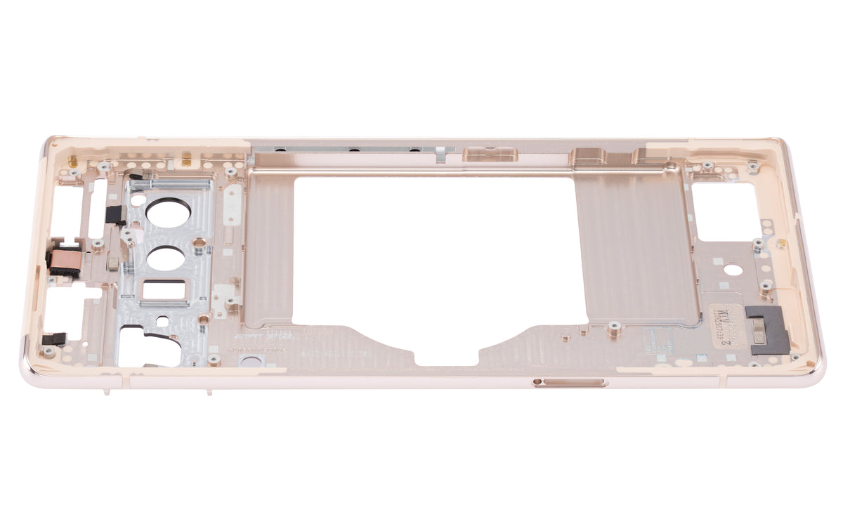 Mid-Frame Housing For Google Pixel 6 Pro (Sorta Sunny) - repair component detailed angle