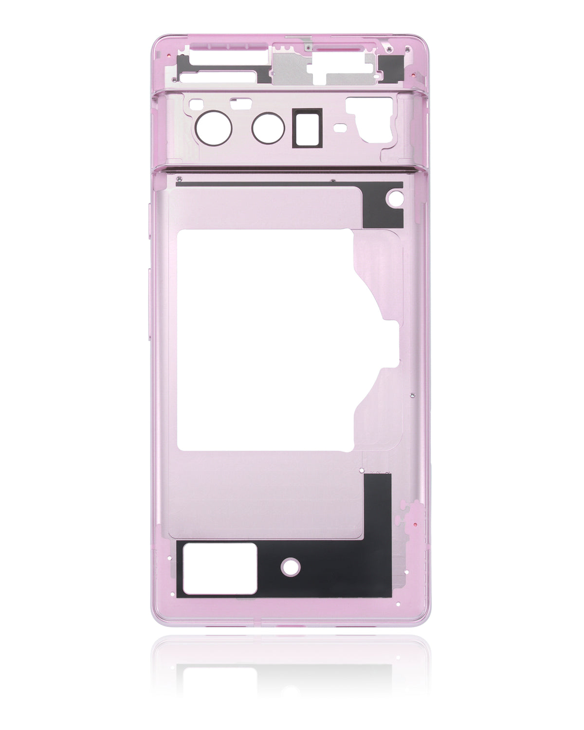 Mid-Frame Housing For Google Pixel 6 Pro (Rose Quartz) - replacement component detail view