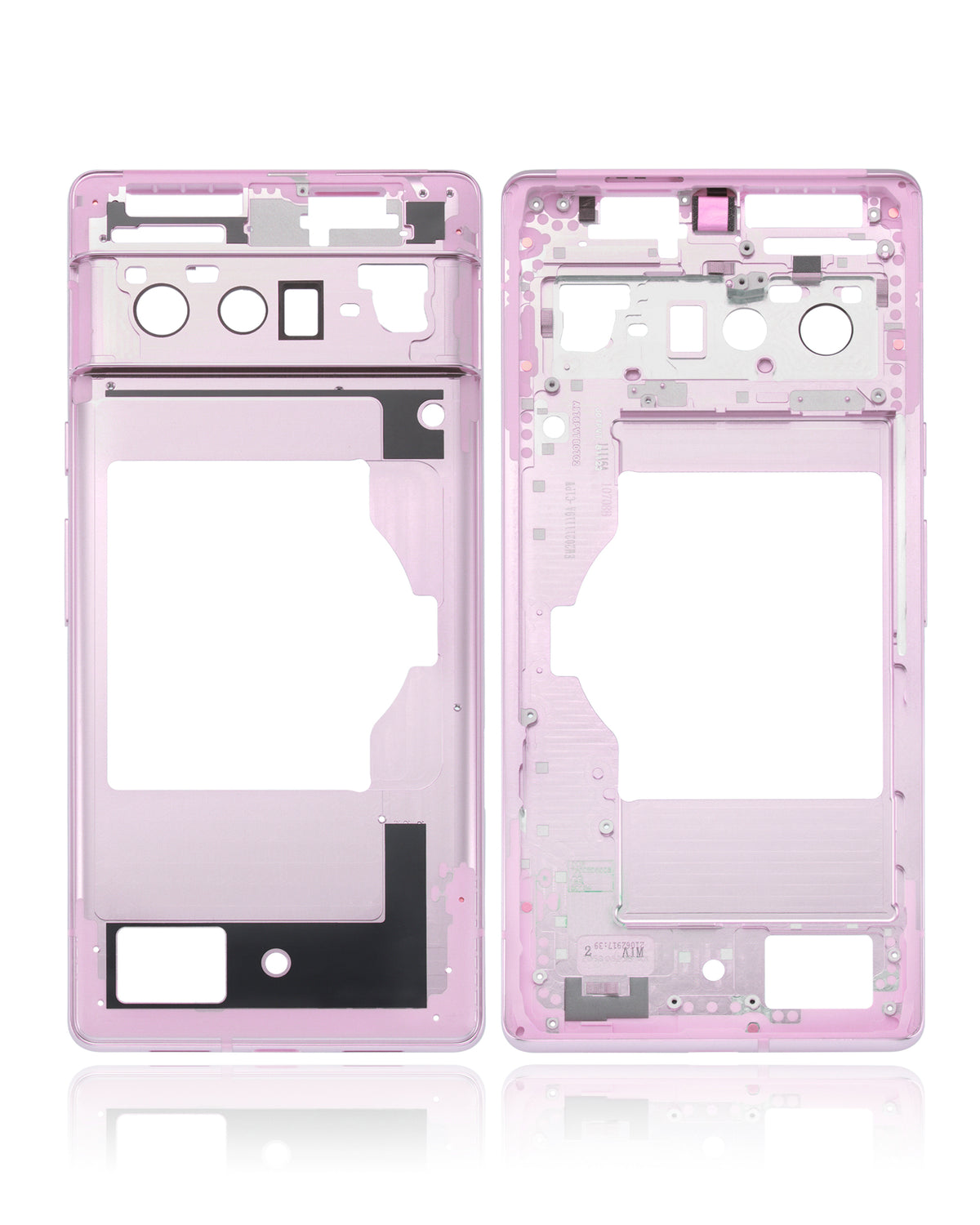 Mid-Frame Housing For Google Pixel 6 Pro (Rose Quartz) - replacement part additional angle