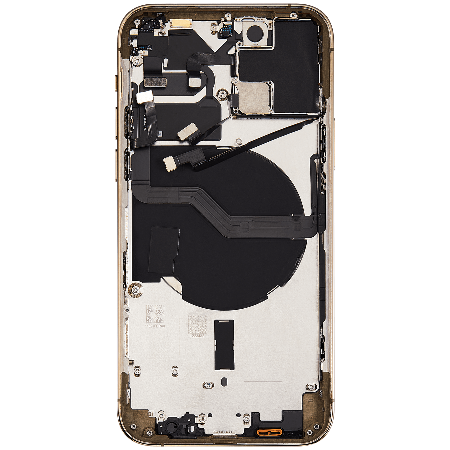 Back Housing W/ Small Parts For iPhone 12 Pro (EU / Global Version) (Used OEM Pull: Grade C) (Gold)