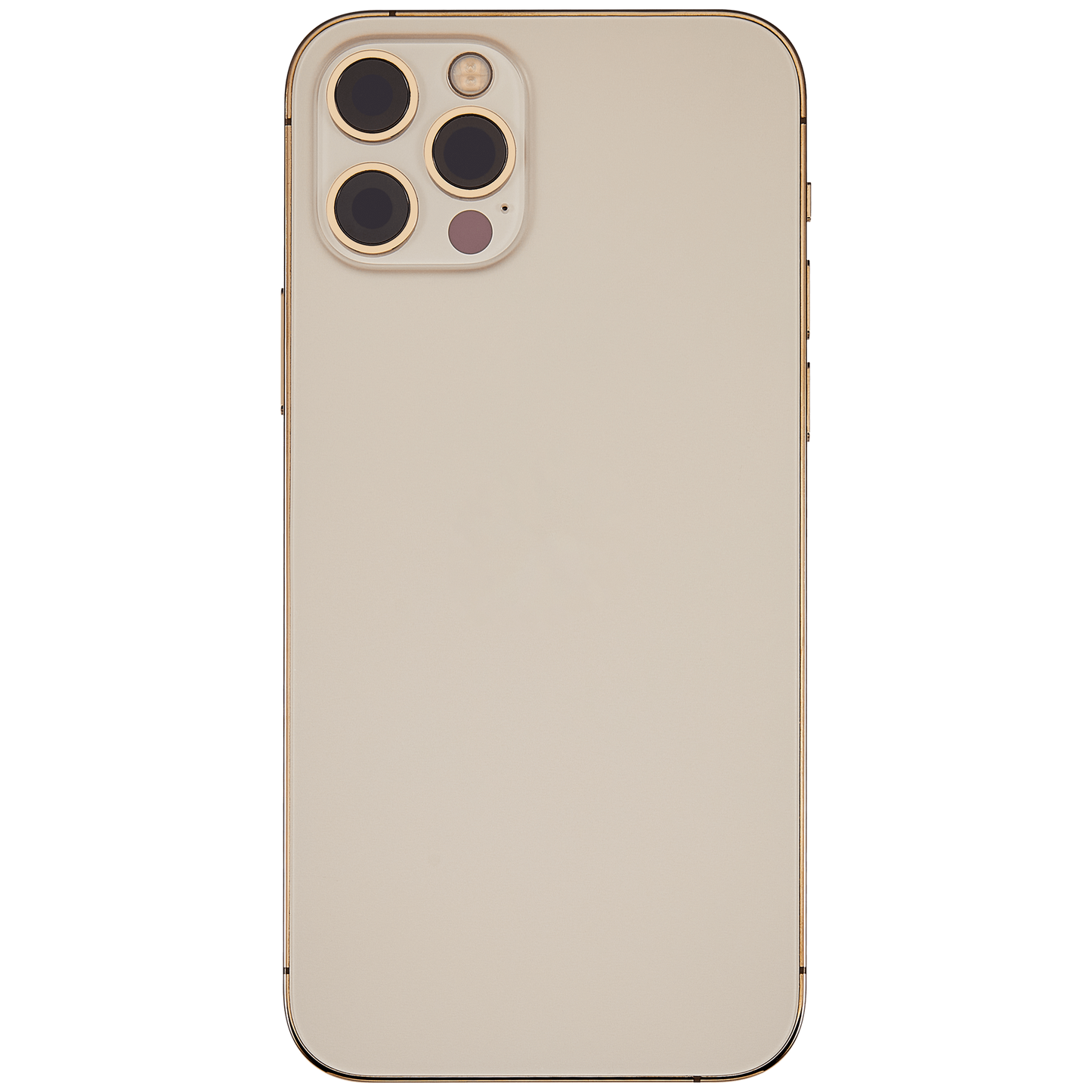 Back Housing W/ Small Parts For iPhone 12 Pro (EU / Global Version) (Used OEM Pull: Grade C) (Gold)