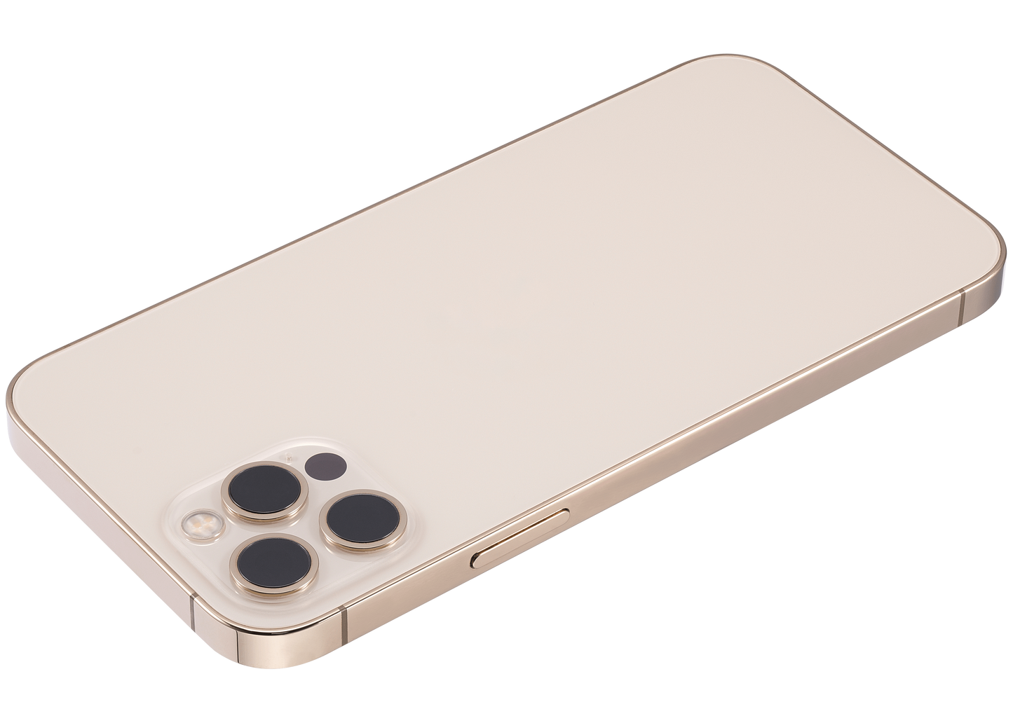 Back Housing W/ Small Parts For iPhone 12 Pro (EU / Global Version) (Used OEM Pull: Grade C) (Gold)