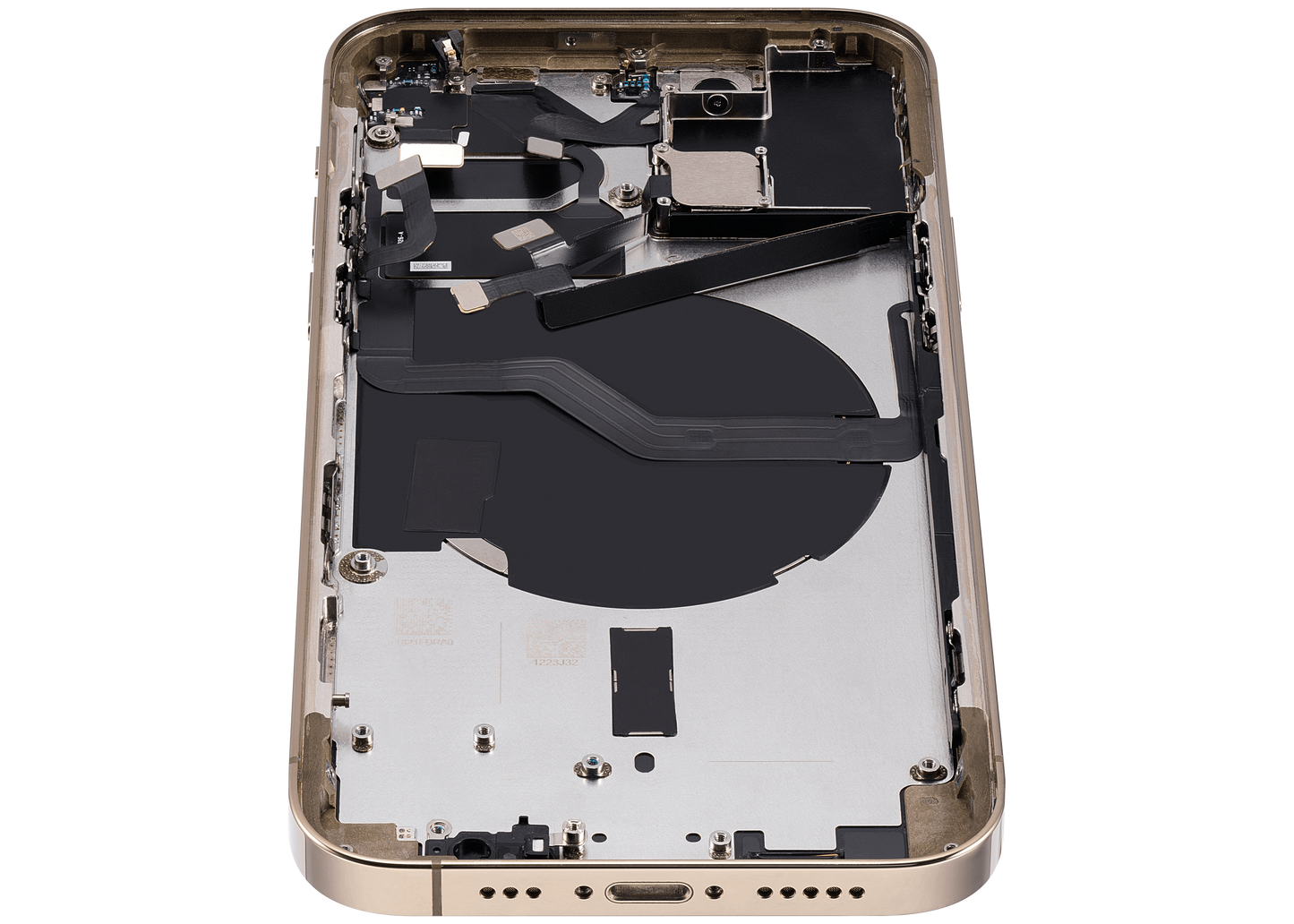 Back Housing W/ Small Parts For iPhone 12 Pro (EU / Global Version) (Used OEM Pull: Grade C) (Gold)
