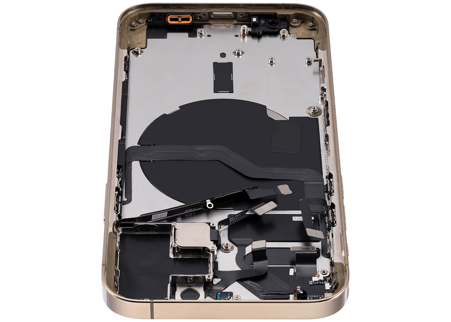 Back Housing W/ Small Parts For iPhone 12 Pro (EU / Global Version) (Used OEM Pull: Grade C) (Gold)
