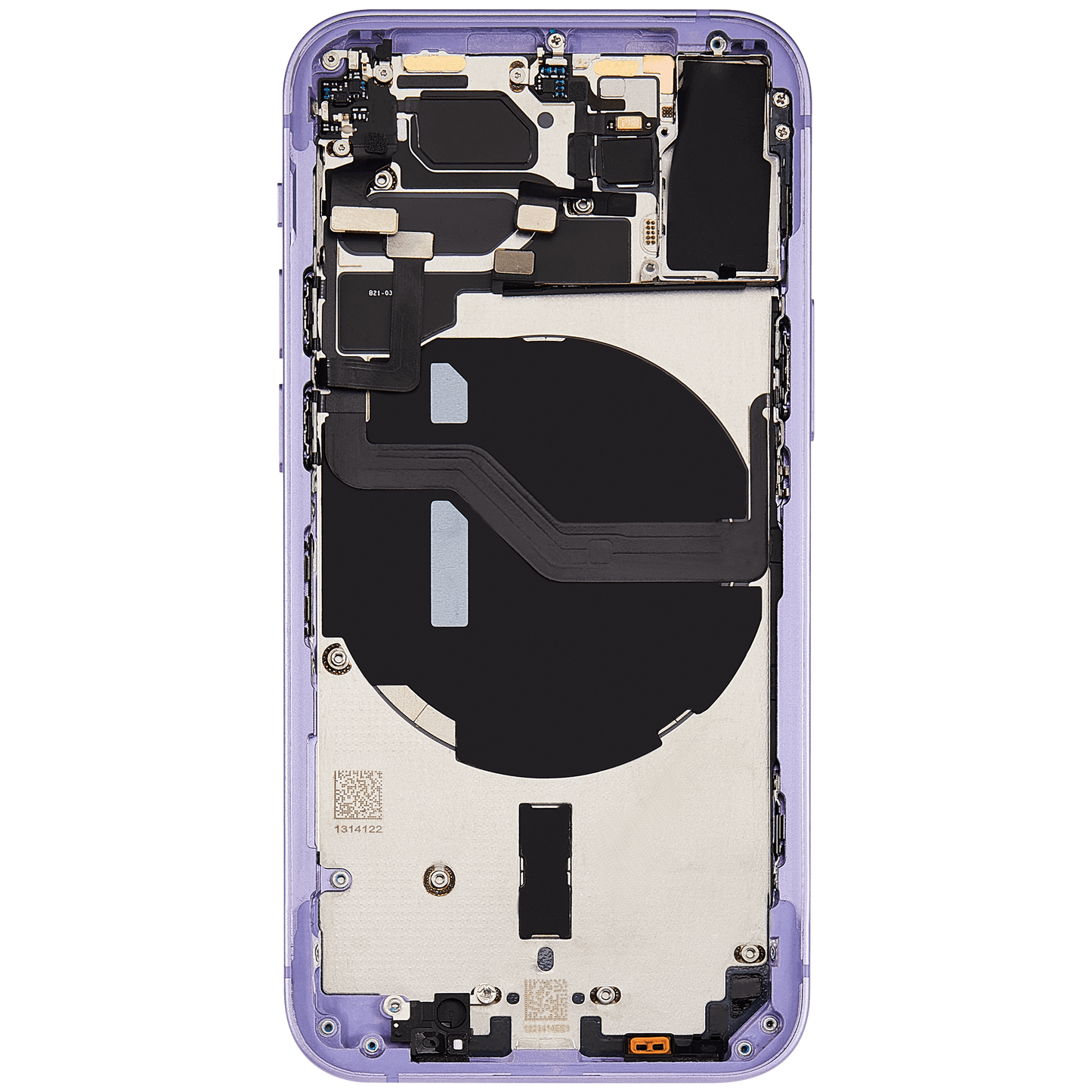 Back Housing W/ Small Parts For iPhone 12 Mini (EU / Global Version) (Used OEM Pull: Grade C) (Purple)