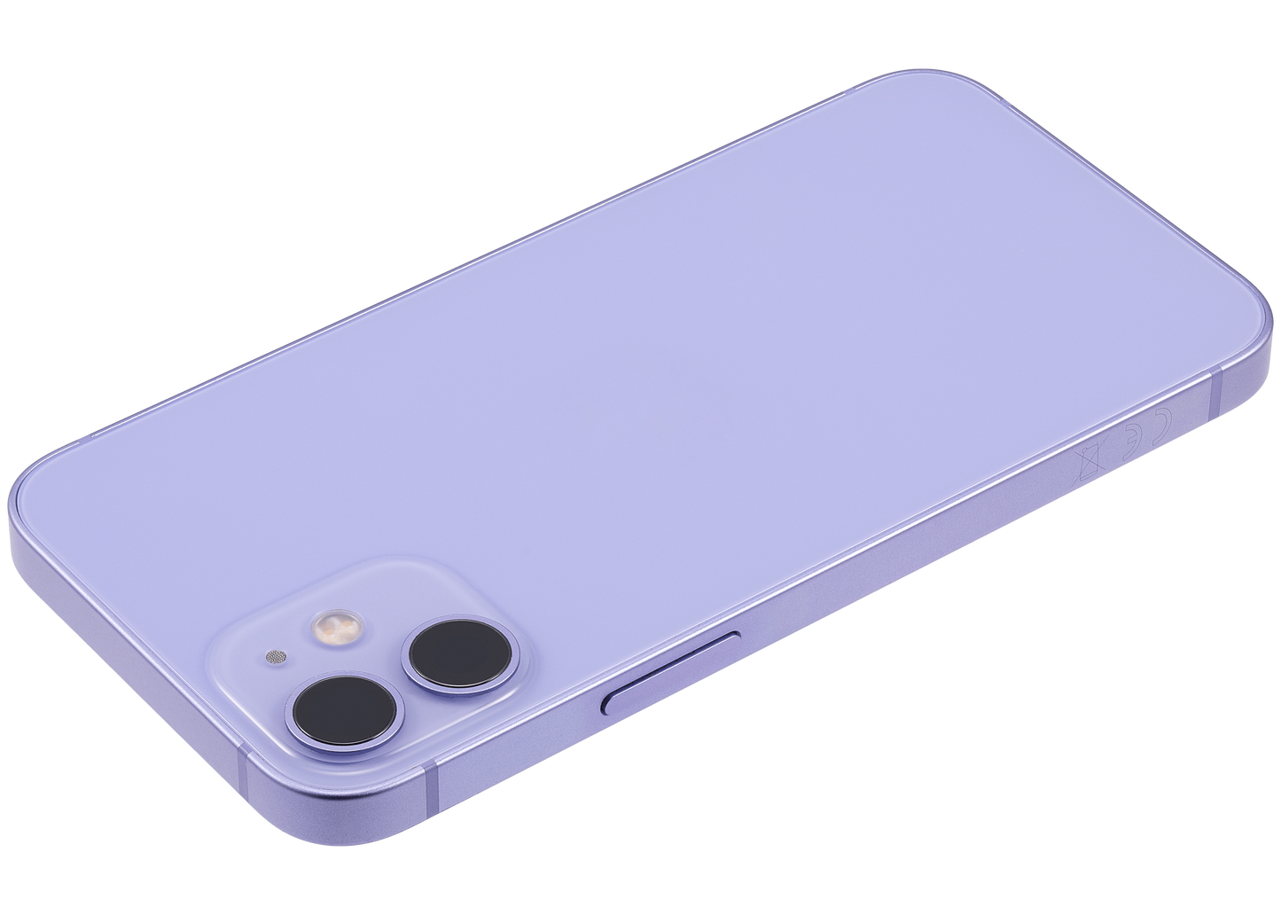 Back Housing W/ Small Parts For iPhone 12 Mini (EU / Global Version) (Used OEM Pull: Grade C) (Purple)