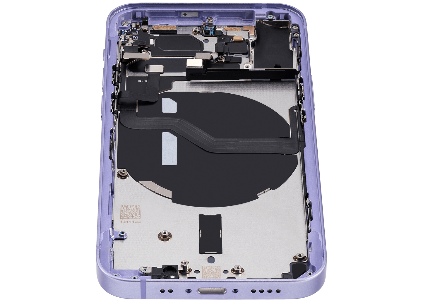 Back Housing W/ Small Parts For iPhone 12 Mini (EU / Global Version) (Used OEM Pull: Grade C) (Purple)