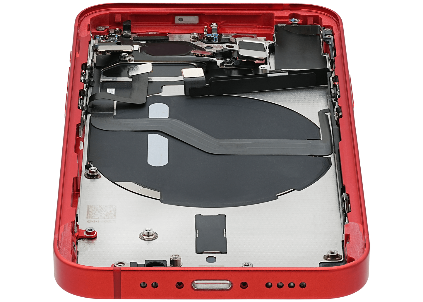 Back Housing W/ Small Parts For iPhone 12 Mini (EU / Global Version) (Used OEM Pull: Grade C) (Red)