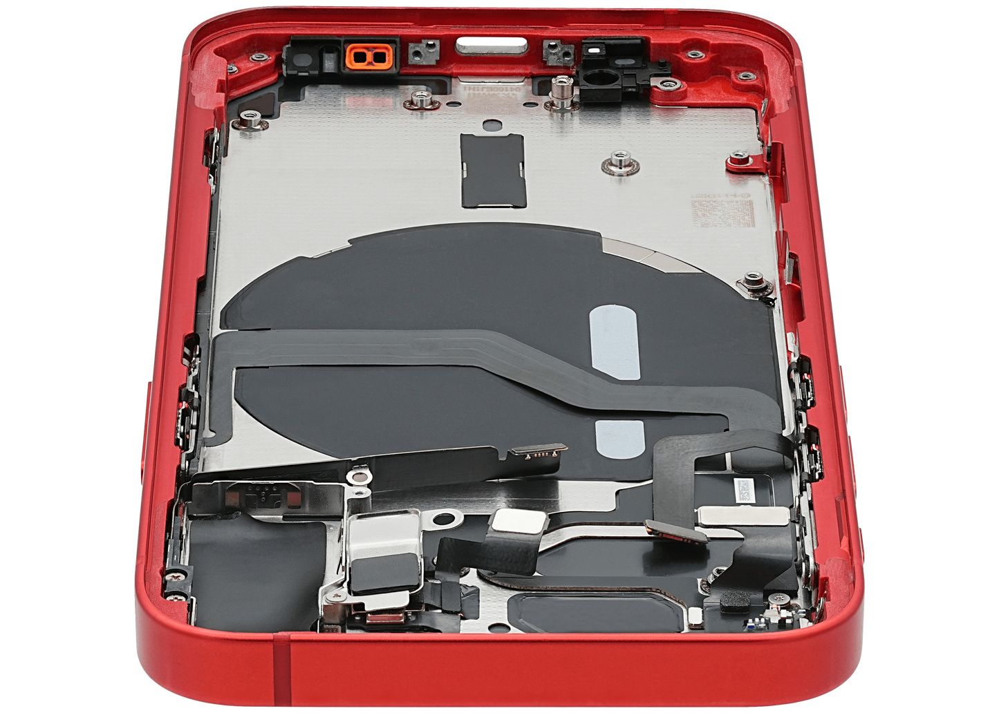 Back Housing W/ Small Parts For iPhone 12 Mini (EU / Global Version) (Used OEM Pull: Grade C) (Red)