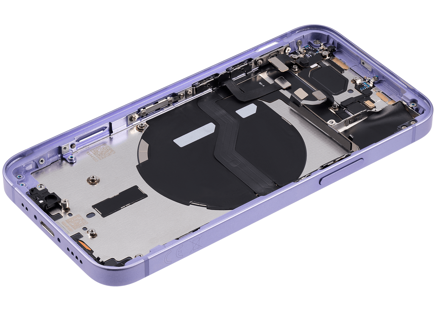 Back Housing W/ Small Parts For iPhone 12 Mini (EU / Global Version) (Used OEM Pull: Grade B) (Purple)