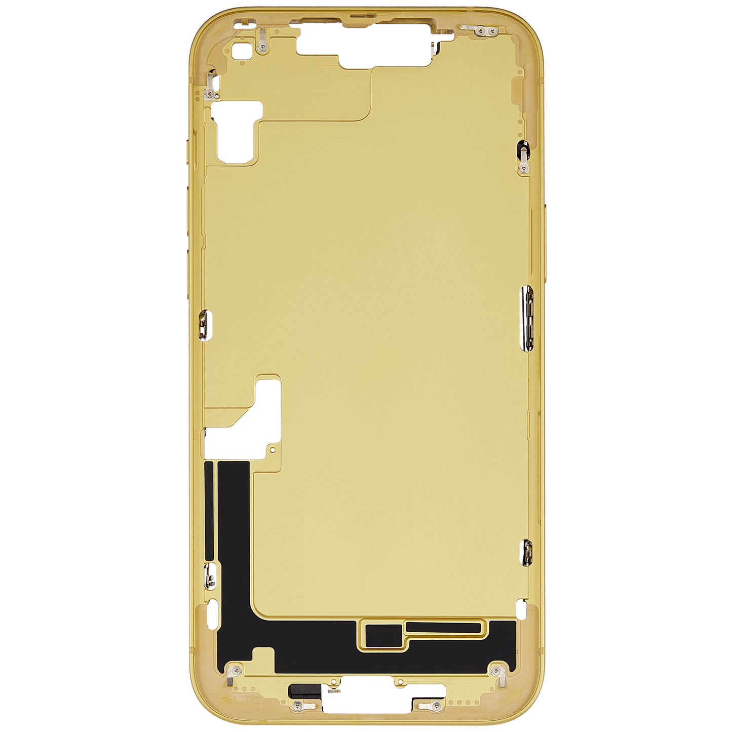 Mid-Frame Housing W/ Small Parts For iPhone 14 Plus (US Version) (Used OEM Pull: Grade A) (Yellow)