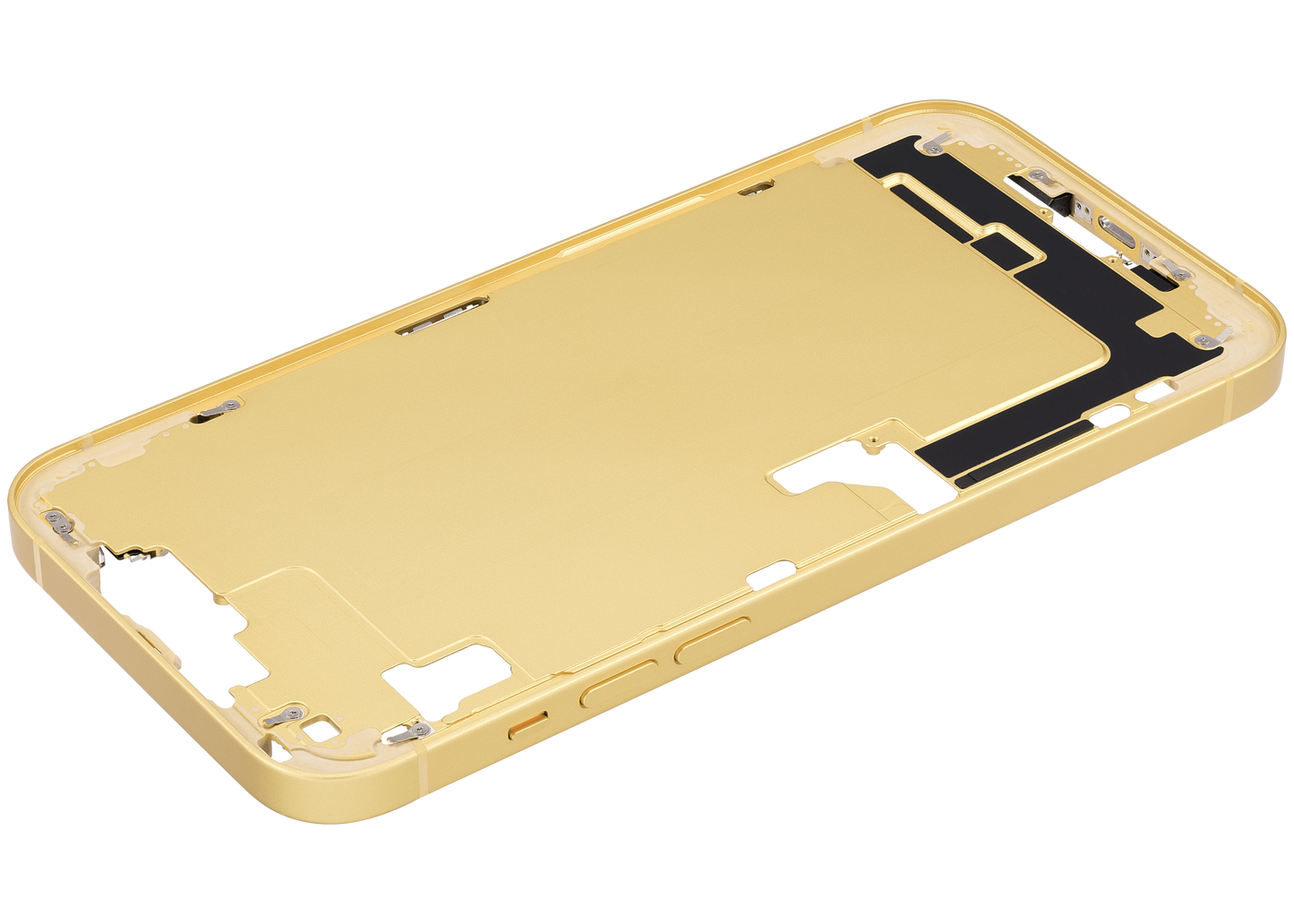 Mid-Frame Housing W/ Small Parts For iPhone 14 Plus (US Version) (Used OEM Pull: Grade A) (Yellow)