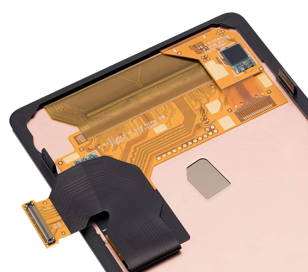 OLED Assembly With Frame (Without Fingerprint Sensor) For Google Pixel 6A (Refurbished) (All Colors) - replacement part additional angle