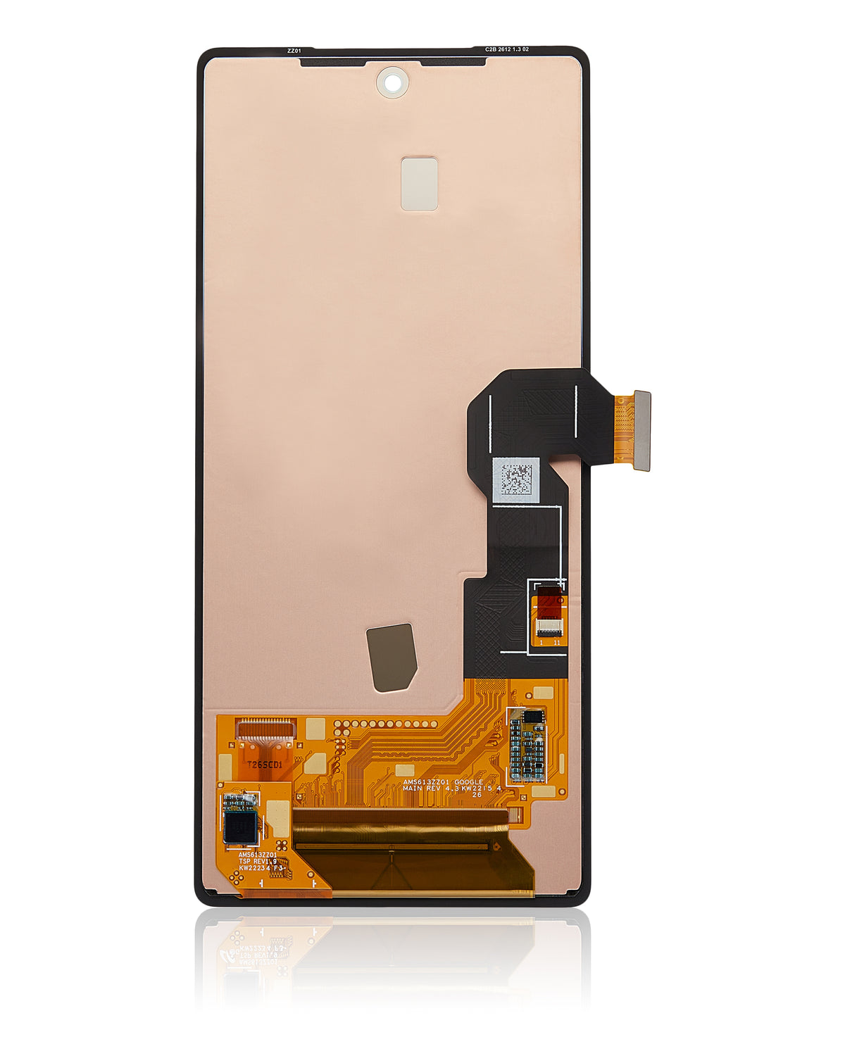 OLED Assembly Without Frame (Without Fingerprint Sensor) For Google Pixel 6A (Refurbished) (All Colors) - replacement component detail view