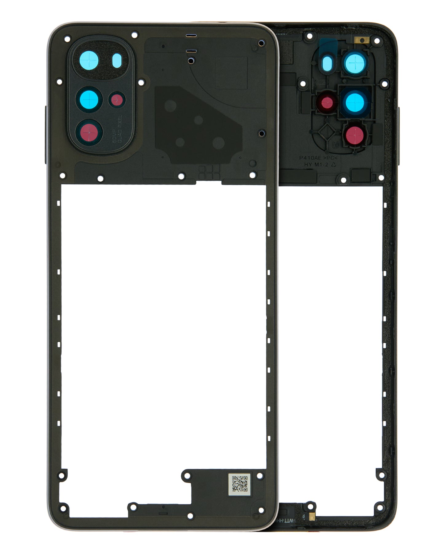 Mid-Frame Housing For Motorola Moto G22 (XT2231 / 2022) (Cosmic Black) replacement part SKU 107082110830 image 1