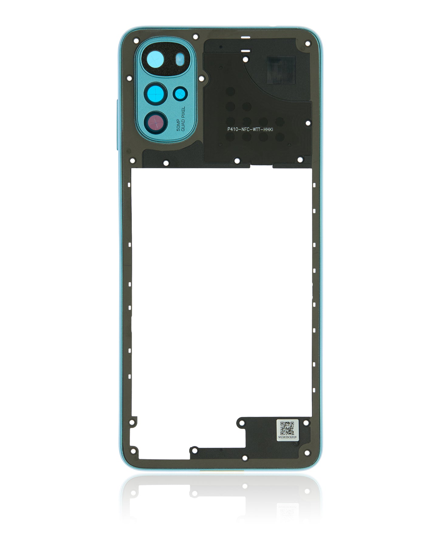 Mid-Frame Housing For Motorola Moto G22 (XT2231 / 2022) (Iceberg Blue) replacement part SKU 107082110831 image 8