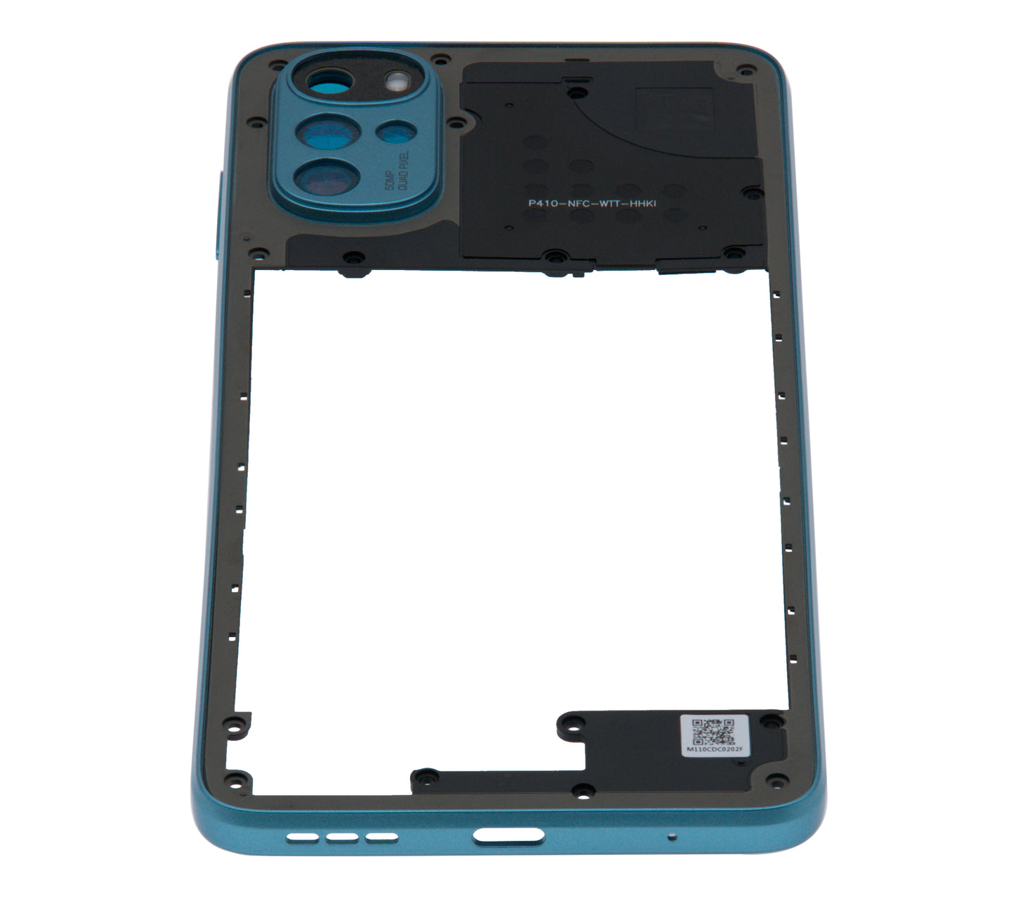 Mid-Frame Housing For Motorola Moto G22 (XT2231 / 2022) (Iceberg Blue) replacement part SKU 107082110831 image 3