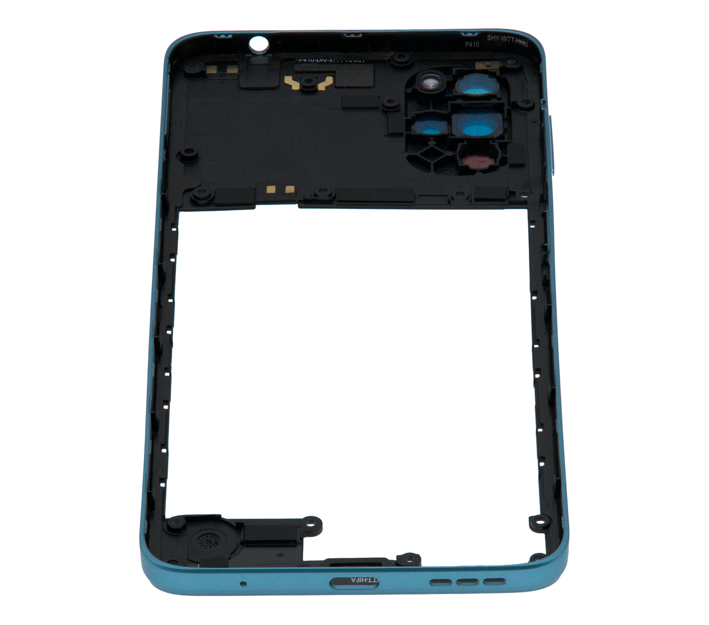 Mid-Frame Housing For Motorola Moto G22 (XT2231 / 2022) (Iceberg Blue) replacement part SKU 107082110831 image 4