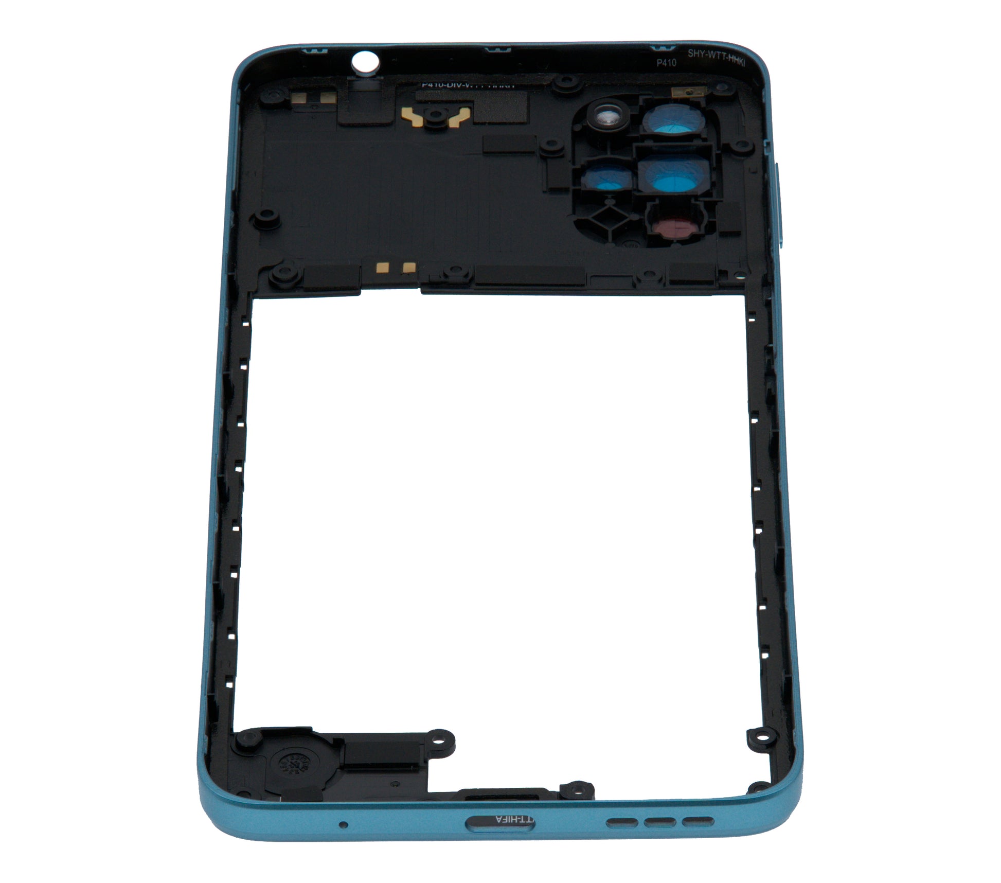 Mid-Frame Housing For Motorola Moto G22 (XT2231 / 2022) (Iceberg Blue) replacement part SKU 107082110831 image 4